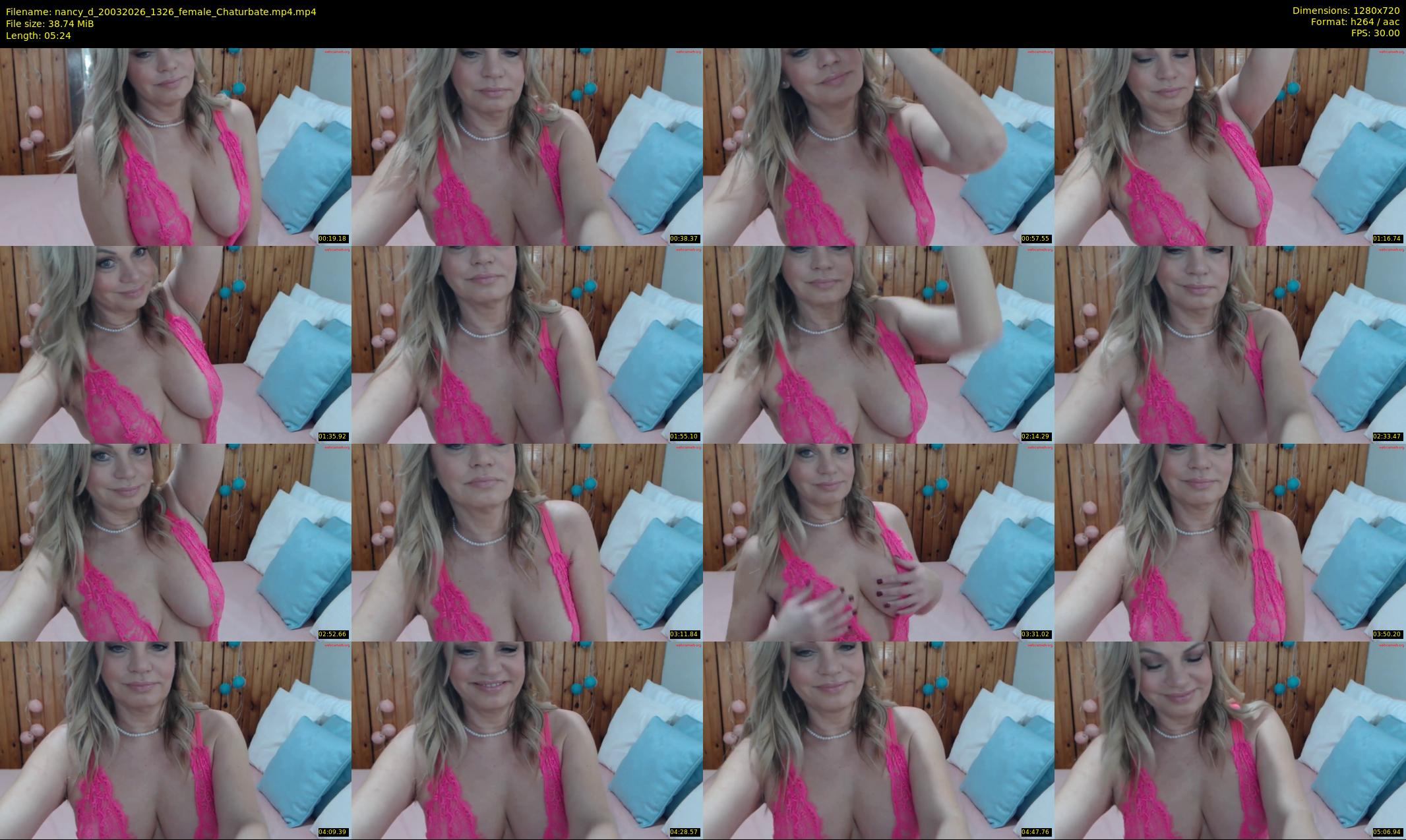 nancy_d — 6 minute Chaturbate female cam show recording, 720p, Mar 20, 2026