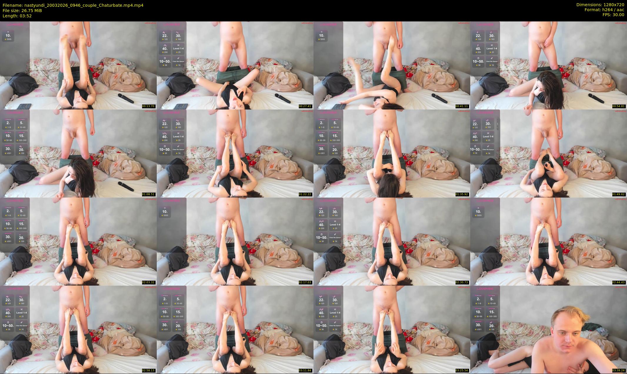 nastyundi — 4 minute Chaturbate couple cam show recording, 720p, Mar 20, 2026