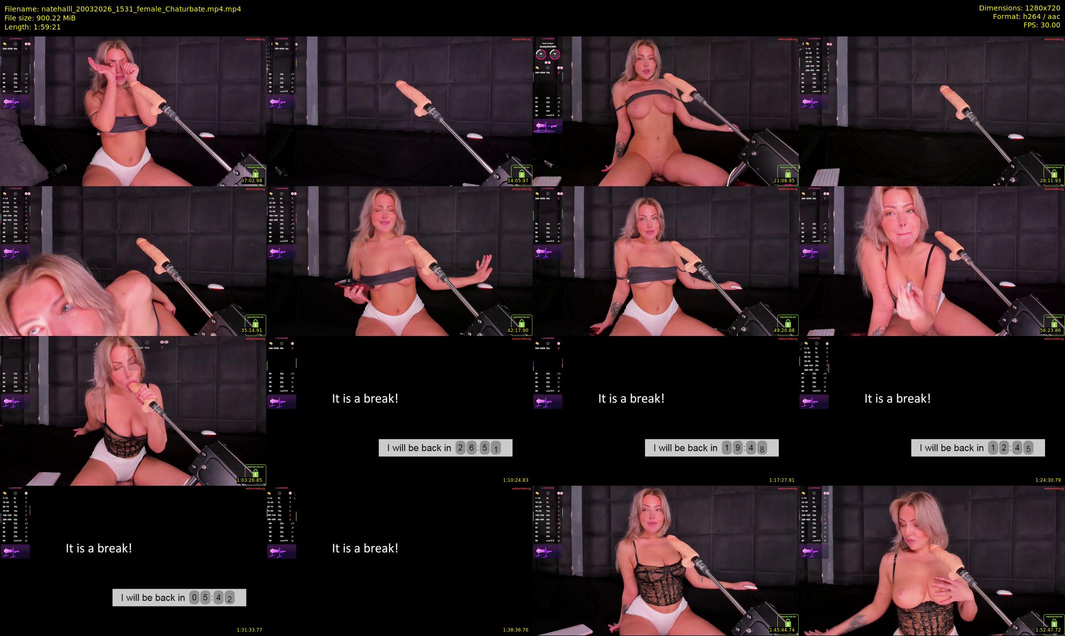 natehalll — 120 minute Chaturbate female cam show recording, 720p, Mar 20, 2026