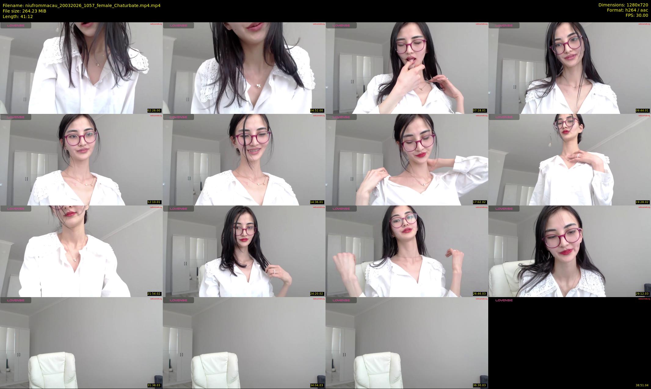 niufrommacau — 42 minute Chaturbate female cam show recording, 720p, Mar 20, 2026