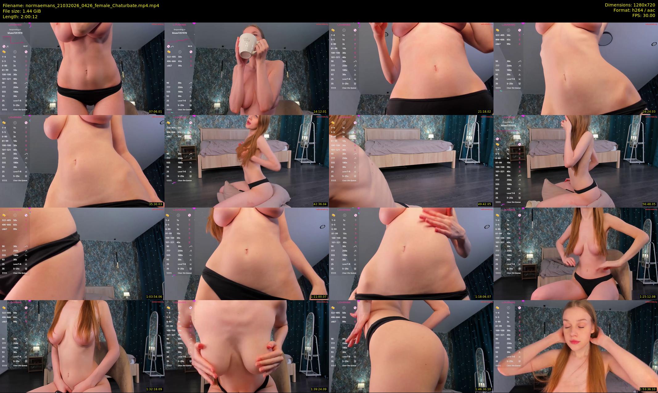 normaemans — 121 minute Chaturbate female cam show recording, 720p, Mar 21, 2026