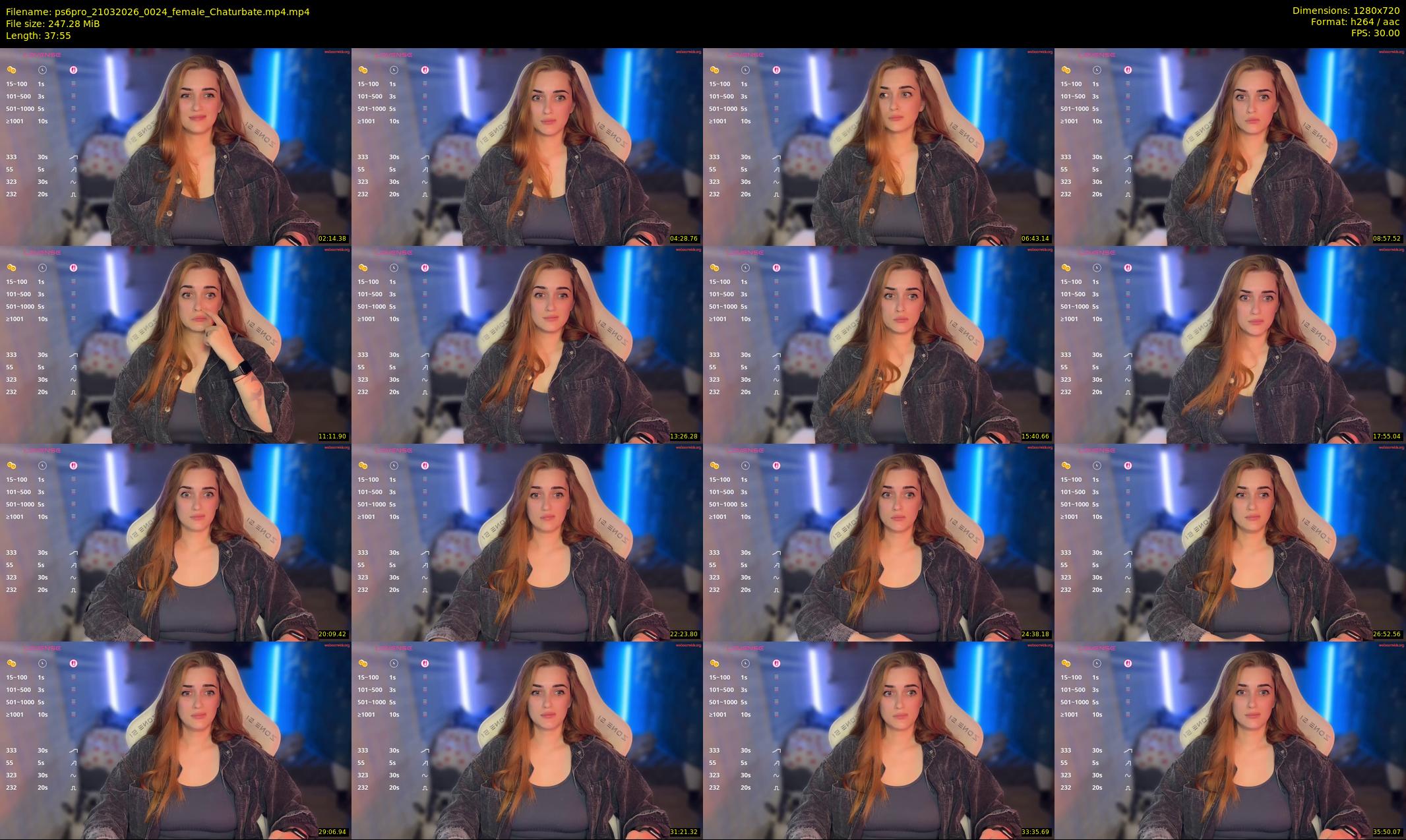 ps6pro — 38 minute Chaturbate female cam show recording, 720p, Mar 21, 2026