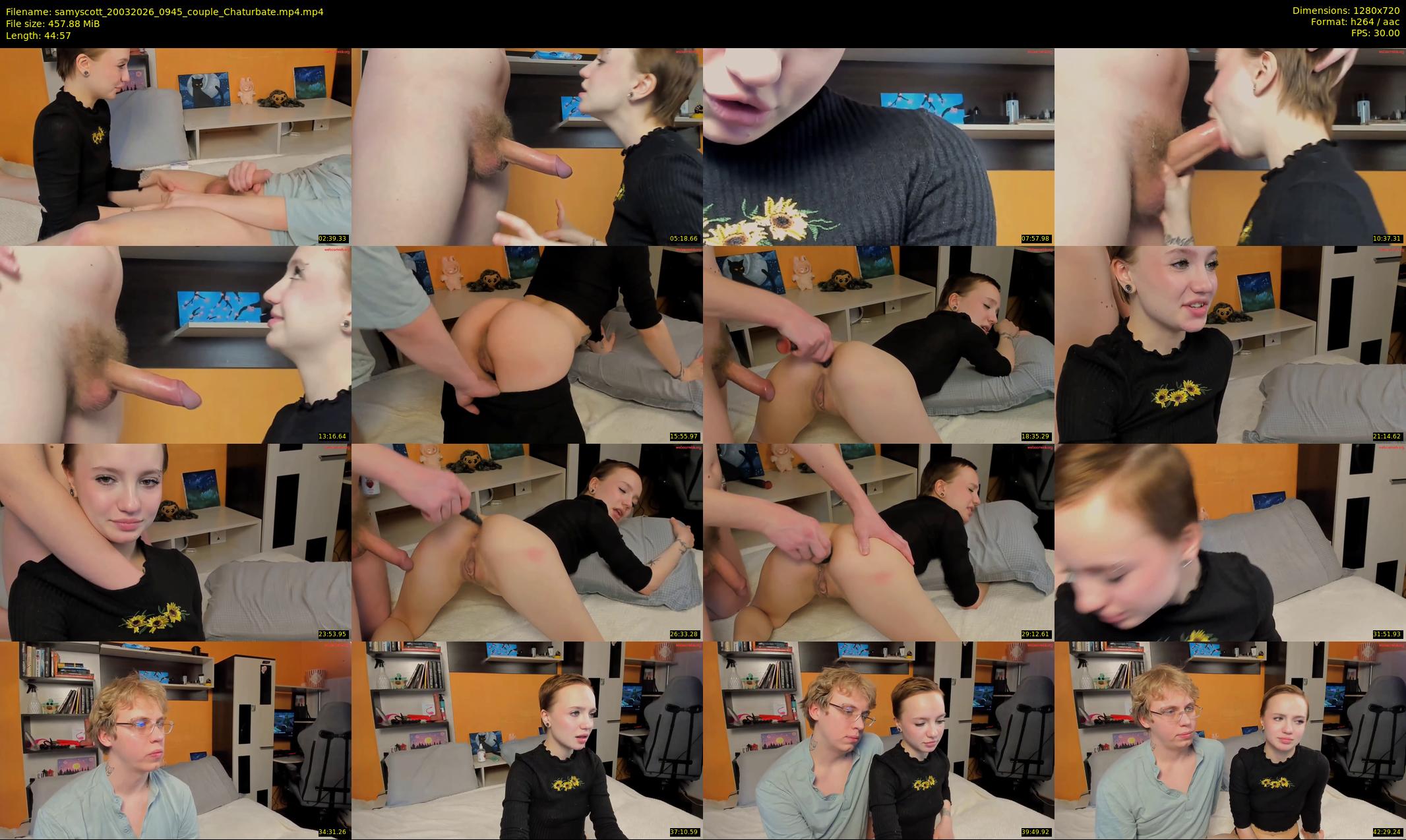 samyscott — 45 minute Chaturbate couple cam show recording, 720p, Mar 20, 2026