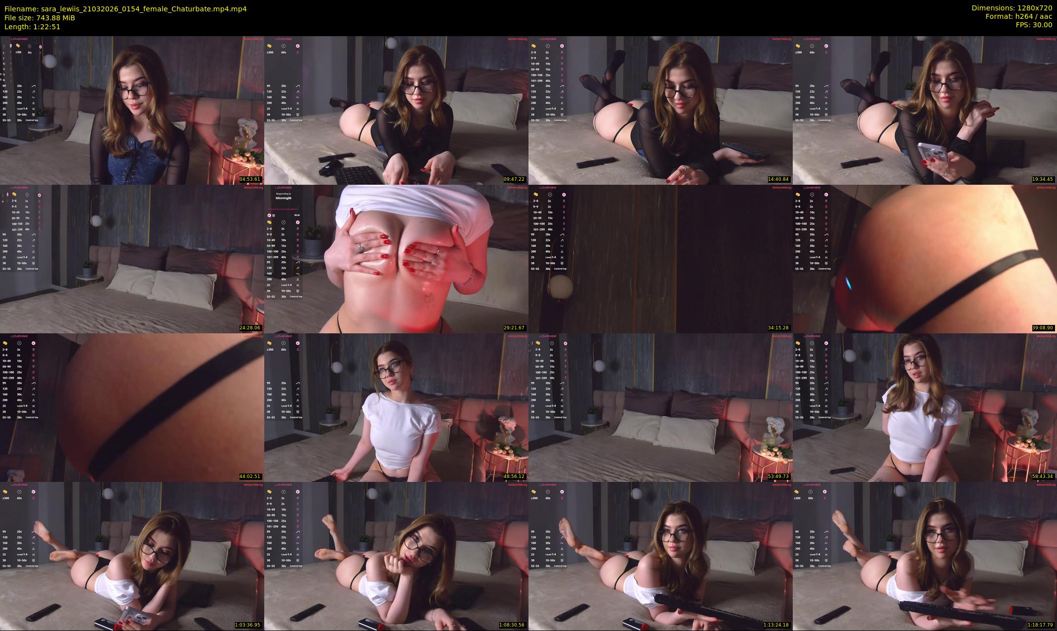 sara_lewiis — 83 minute Chaturbate female cam show recording, 720p, Mar 21, 2026