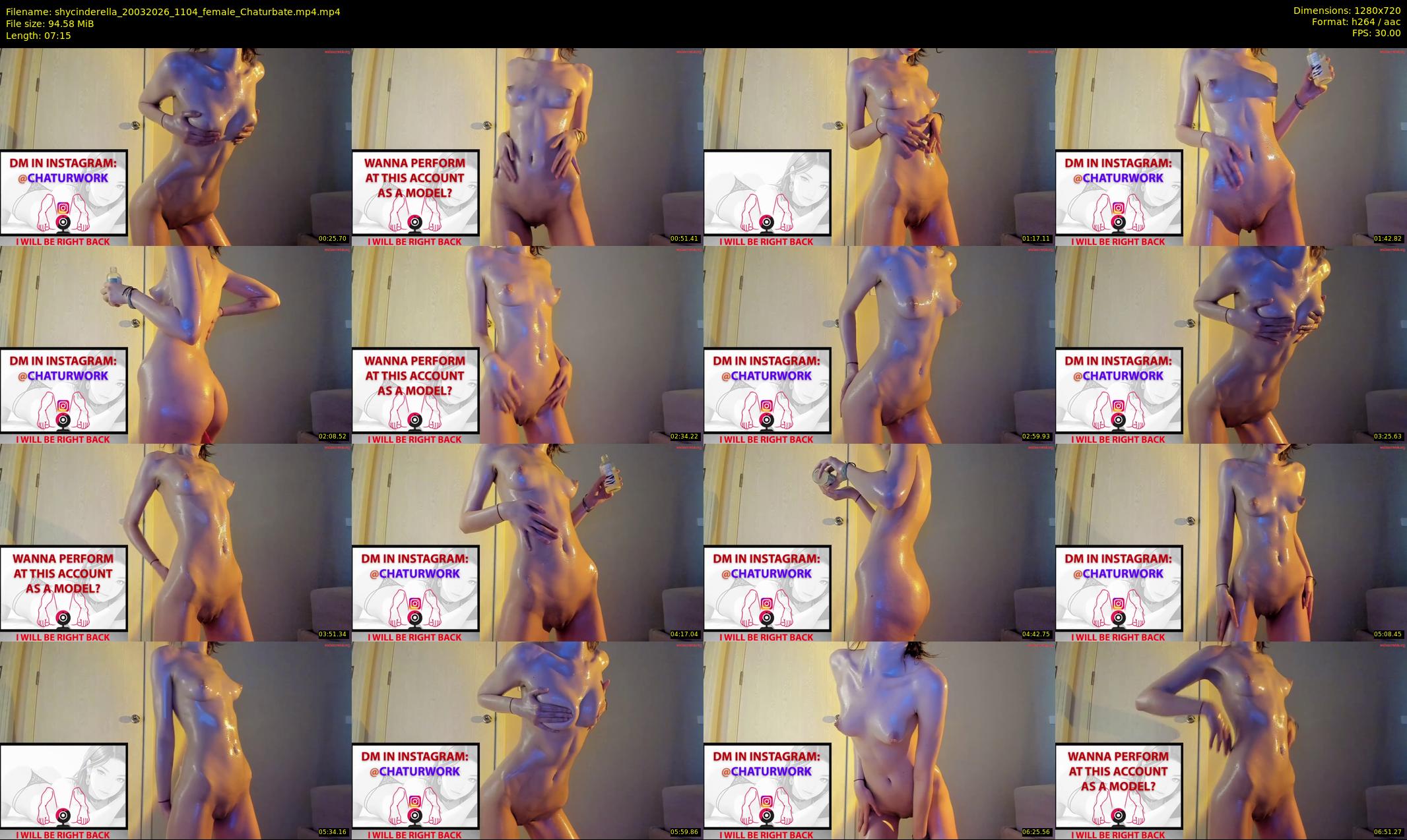 shycinderella — 8 minute Chaturbate female cam show recording, 720p, Mar 20, 2026