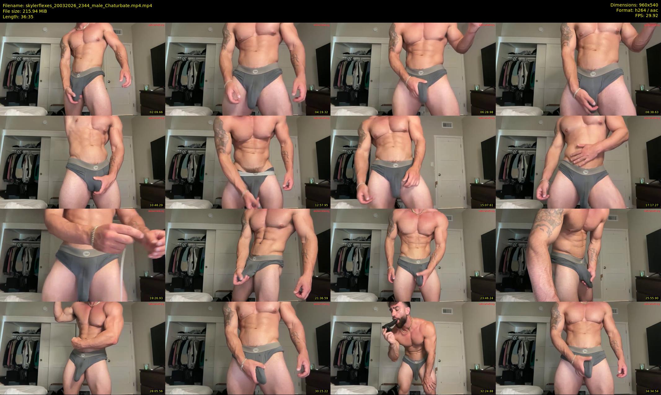 skylerflexes — 37 minute Chaturbate male cam show recording, 480p, Mar 20, 2026