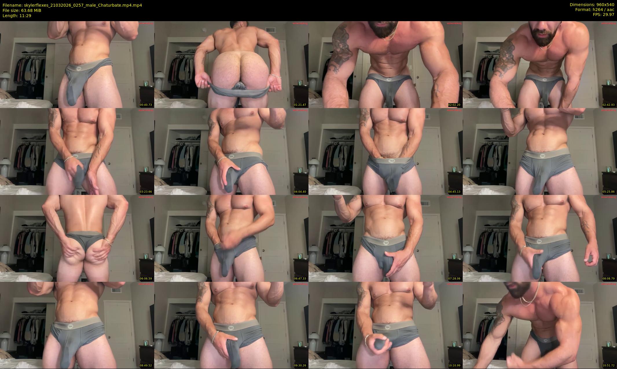 skylerflexes — 12 minute Chaturbate male cam show recording, 480p, Mar 21, 2026