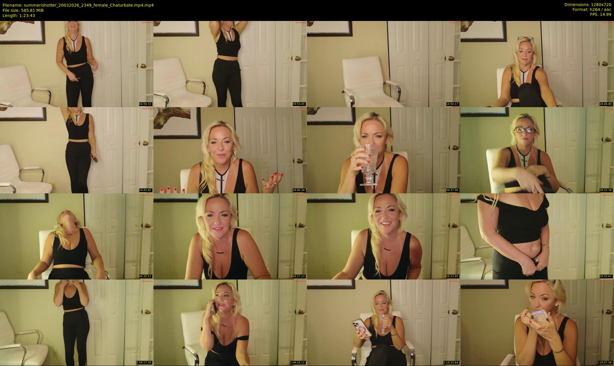 summerishotter — 84 minute Chaturbate female cam show recording, 720p, Mar 20, 2026