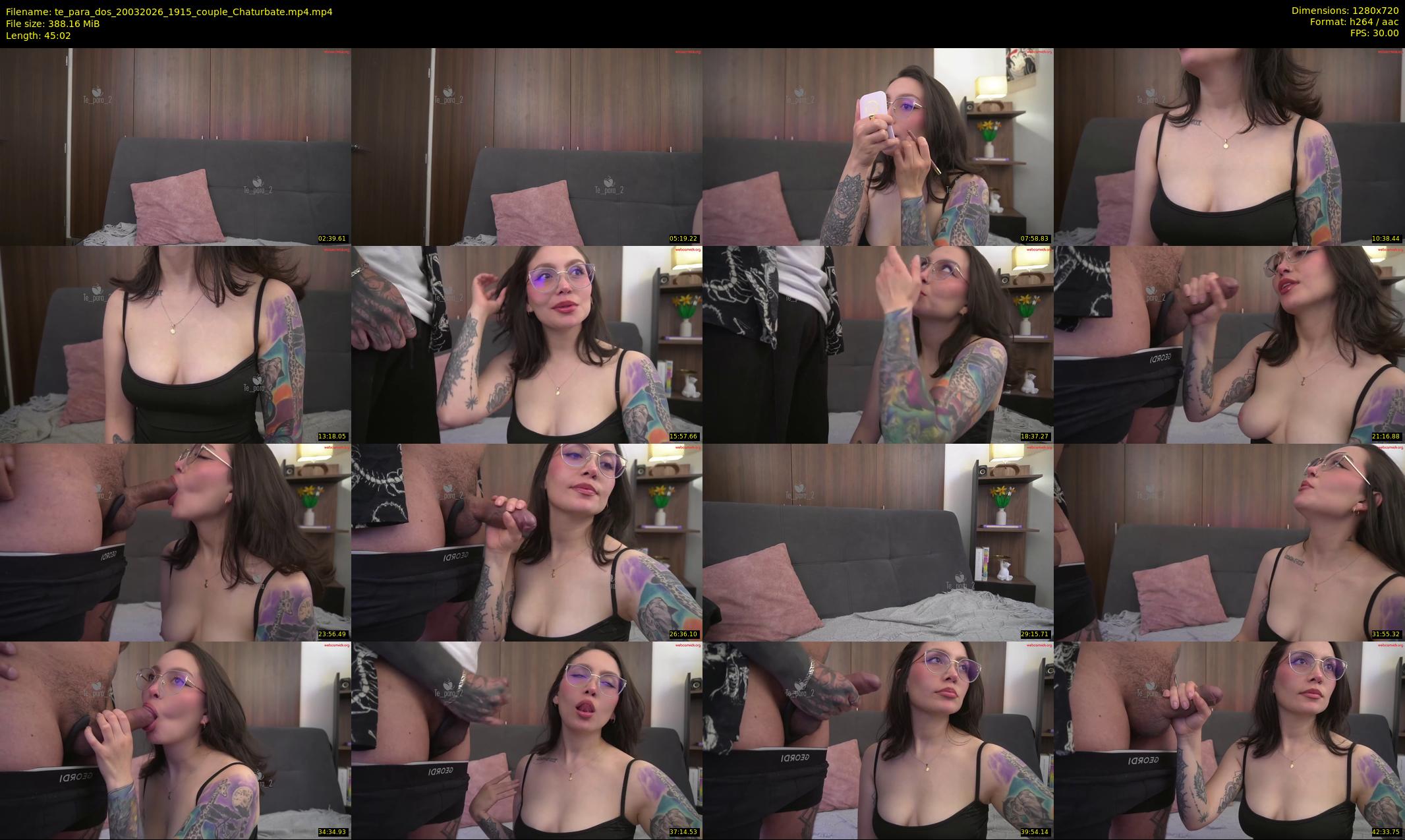 te_para_dos — 46 minute Chaturbate couple cam show recording, 720p, Mar 20, 2026