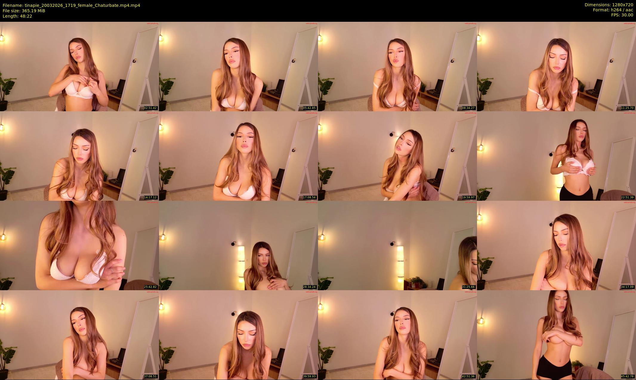 tinapie — 49 minute Chaturbate female cam show recording, 720p, Mar 20, 2026