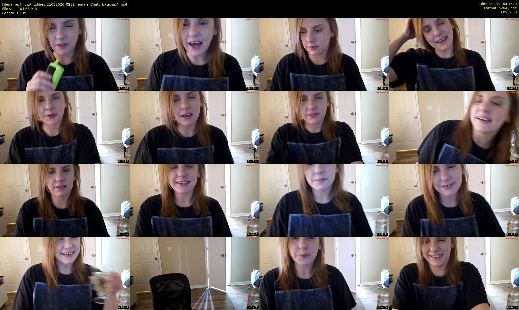 tinywithtiddies — 16 minute Chaturbate female cam show recording, 480p, Mar 21, 2026