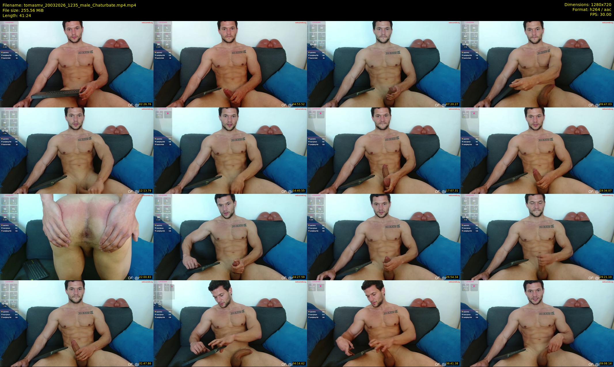 tomasmv — 42 minute Chaturbate male cam show recording, 720p, Mar 20, 2026