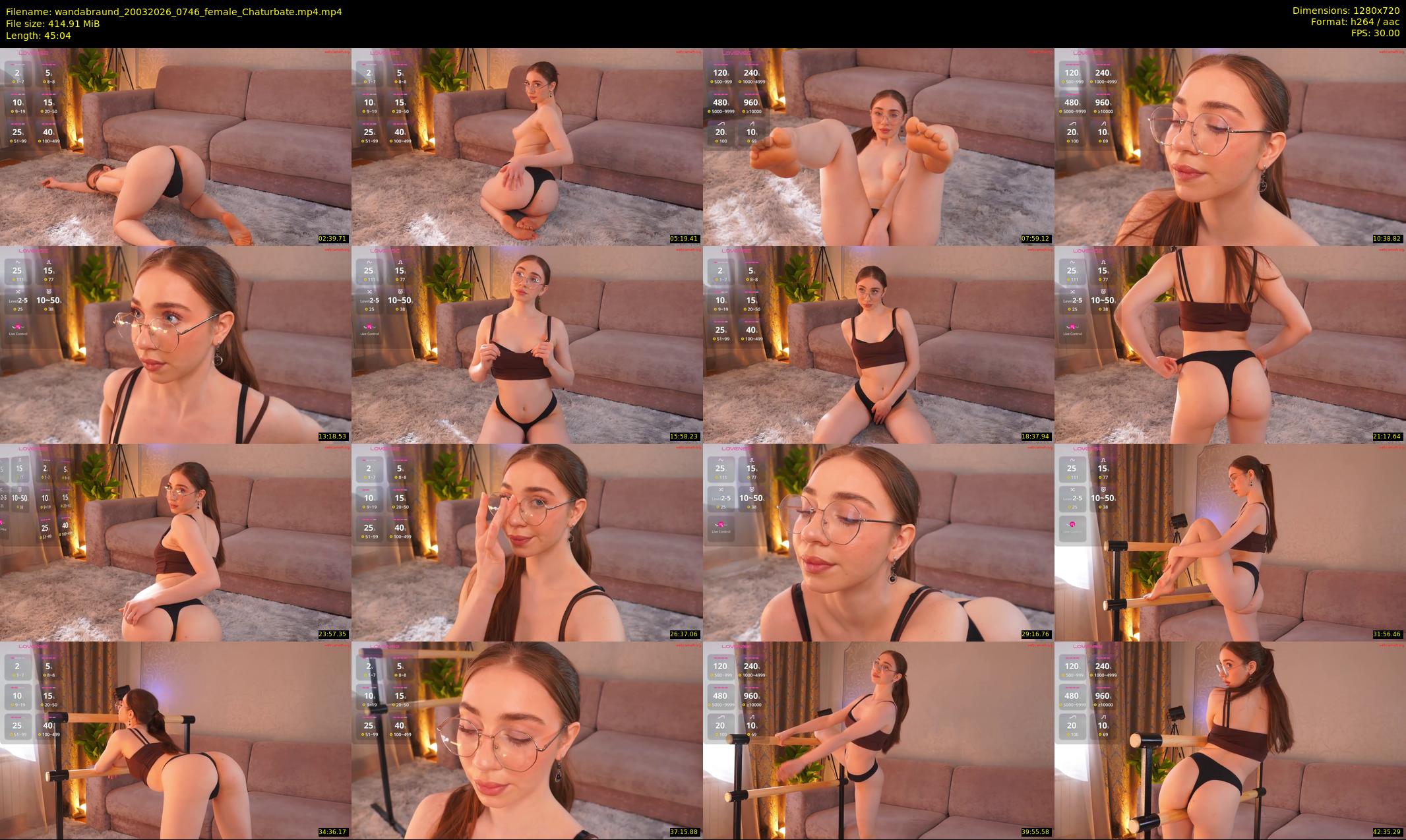 wandabraund — 46 minute Chaturbate female cam show recording, 720p, Mar 20, 2026