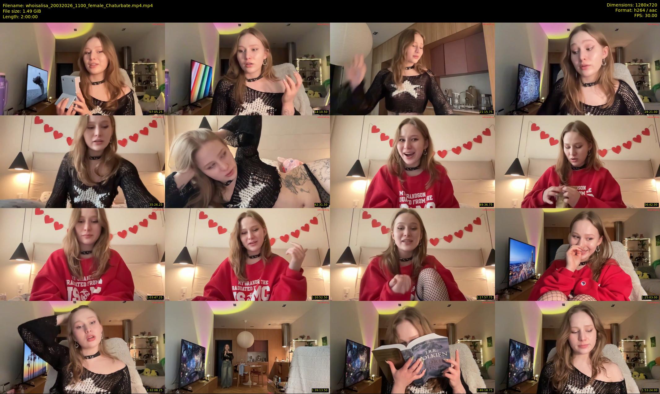 whoisalisa — 120 minute Chaturbate female cam show recording, 720p, Mar 20, 2026