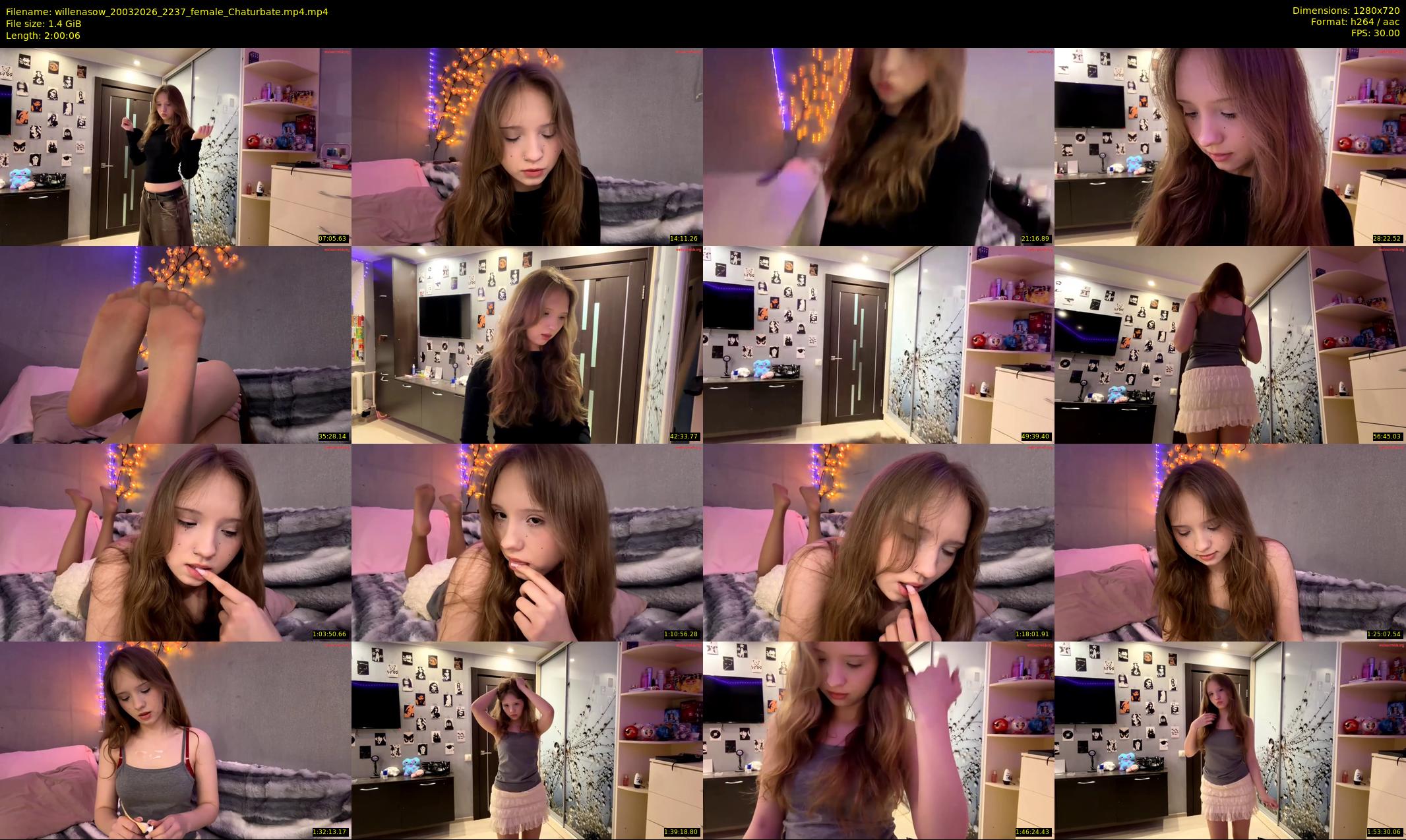 willenasow — 121 minute Chaturbate female cam show recording, 720p, Mar 20, 2026