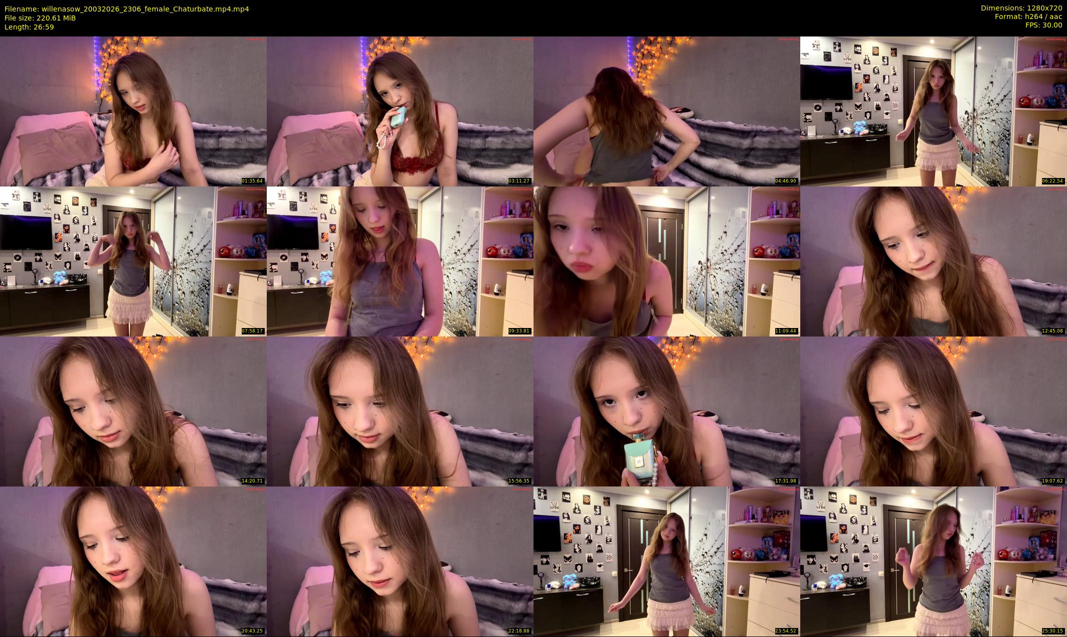 willenasow — 27 minute Chaturbate female cam show recording, 720p, Mar 20, 2026
