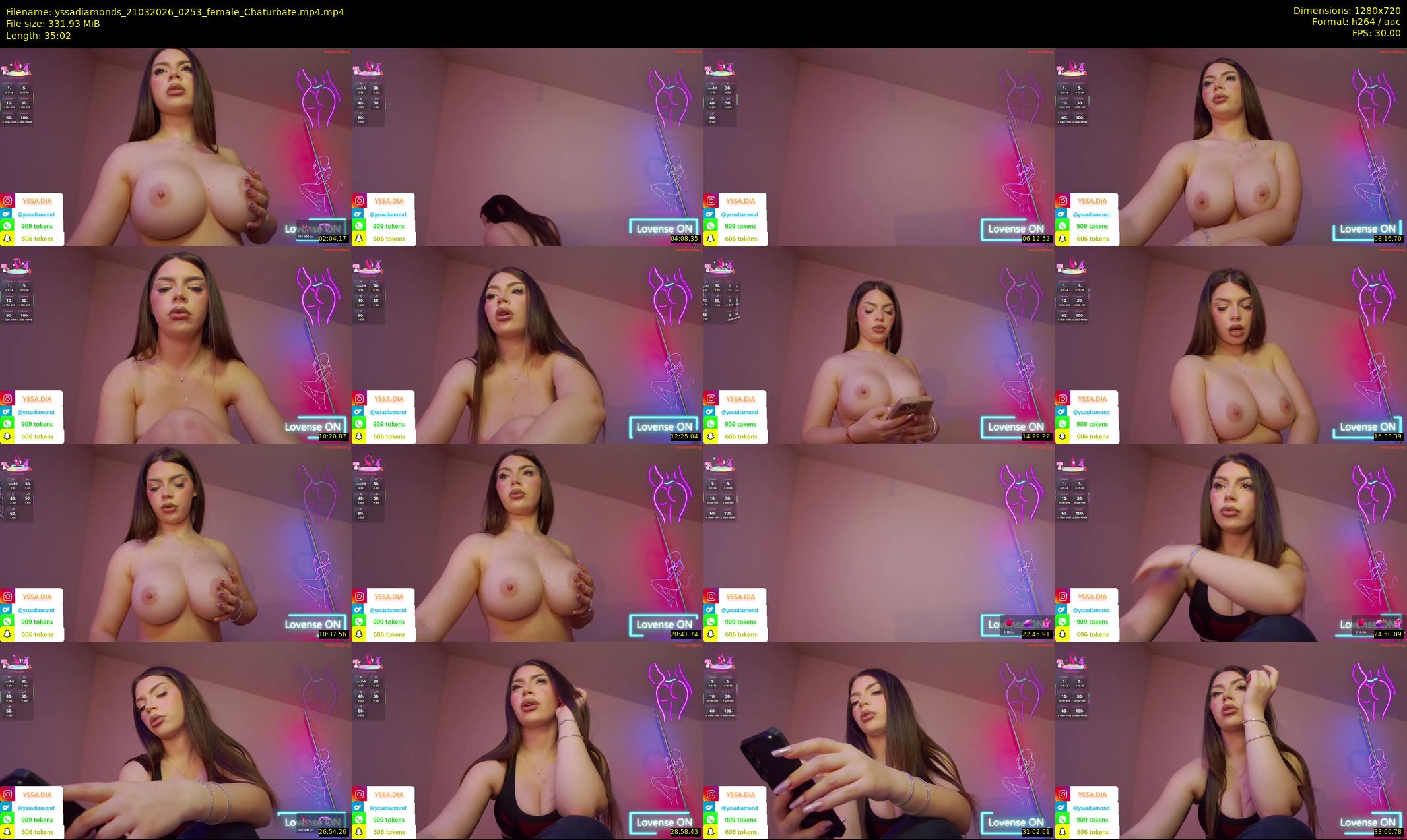 yssadiamonds — 36 minute Chaturbate female cam show recording, 720p, Mar 21, 2026