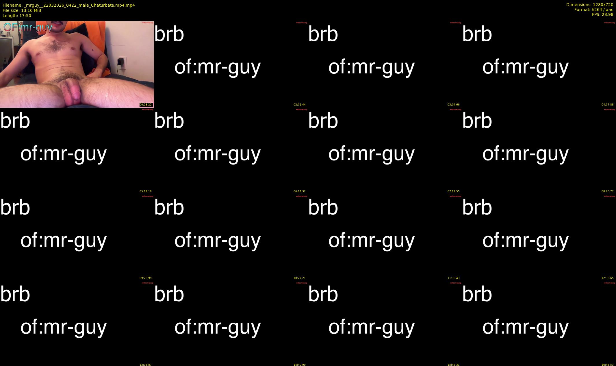 _mrguy_ — 18 minute Chaturbate male cam show recording, 720p, Mar 22, 2026