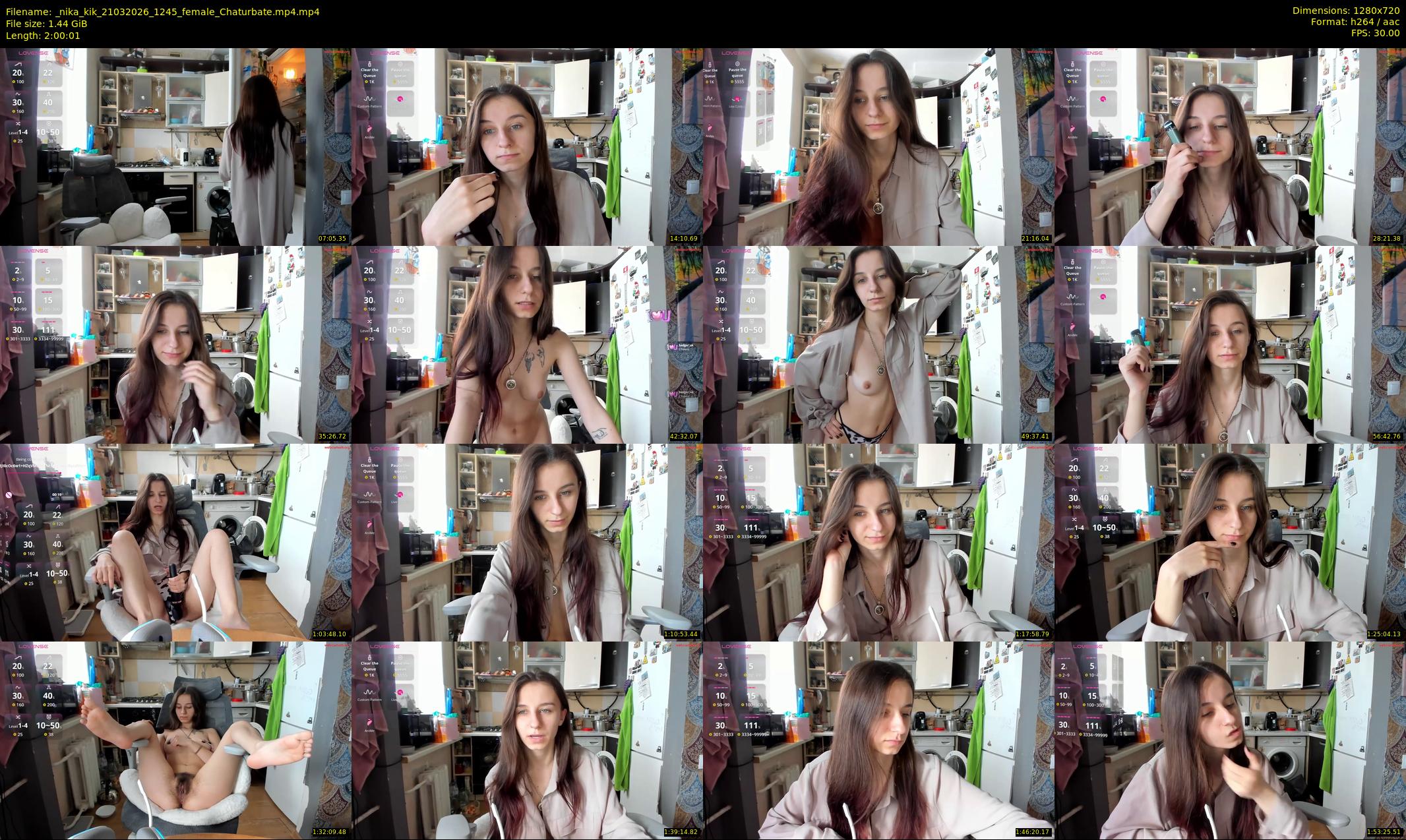 _nika_kik — 121 minute Chaturbate female cam show recording, 720p, Mar 21, 2026