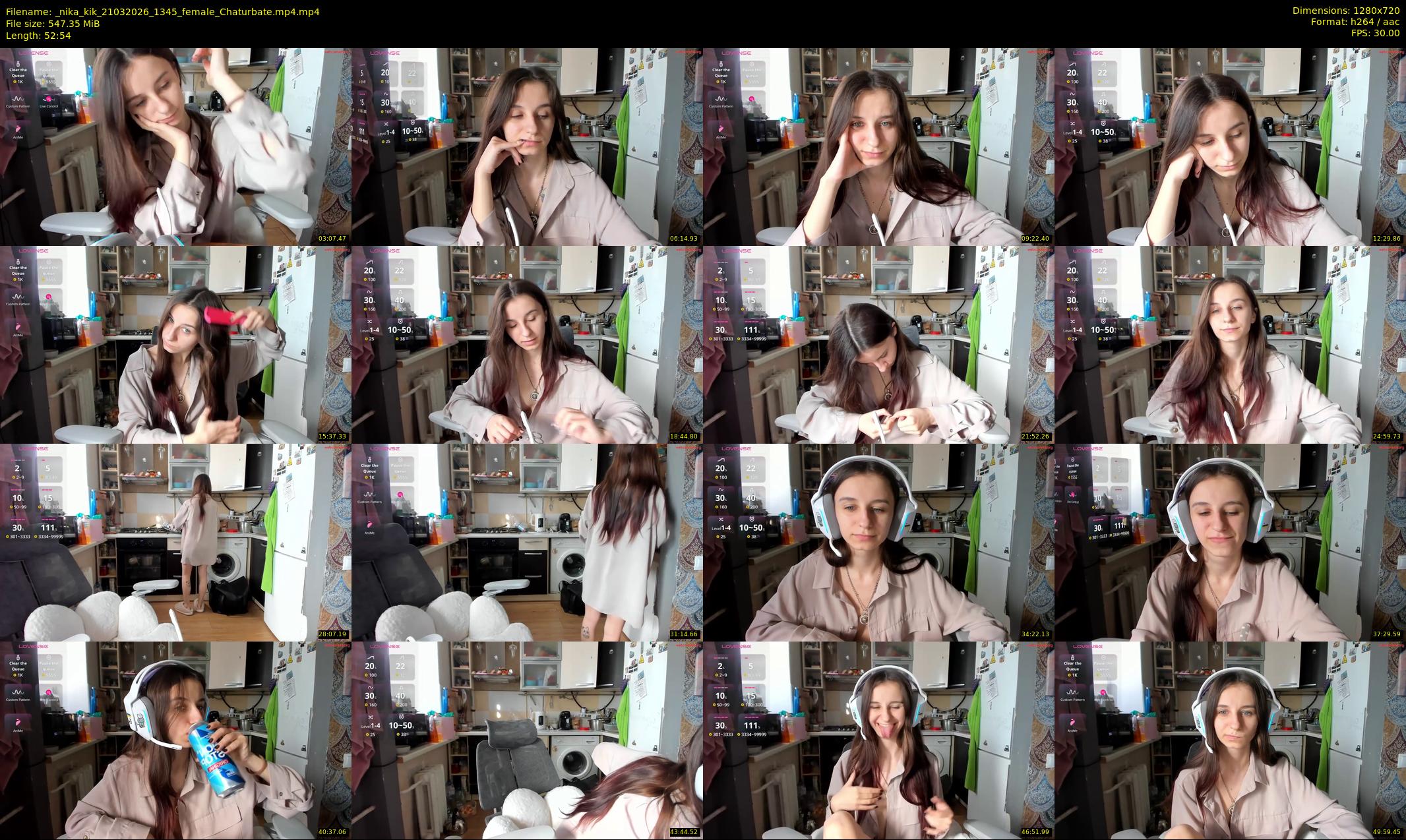 _nika_kik — 53 minute Chaturbate female cam show recording, 720p, Mar 21, 2026