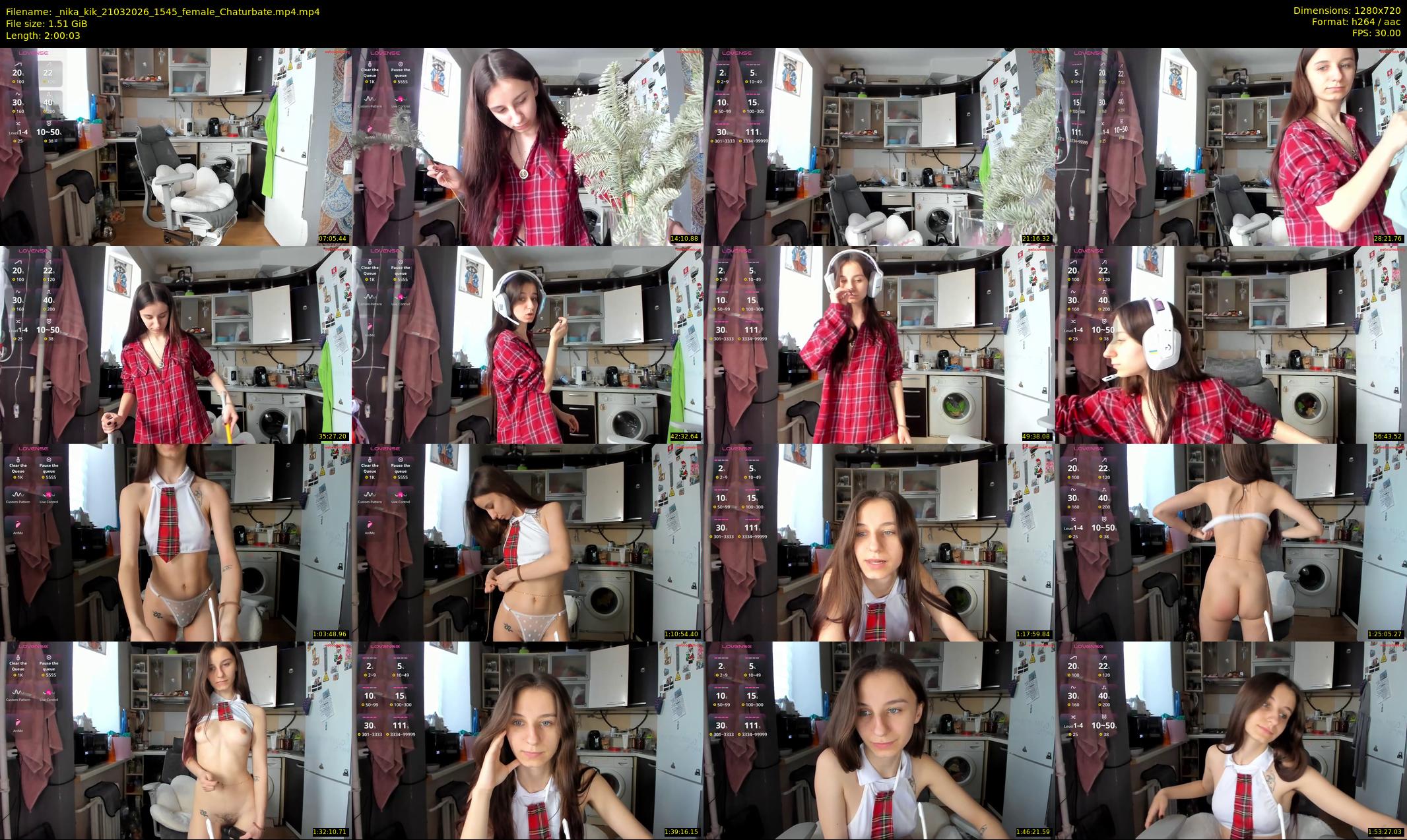 _nika_kik — 121 minute Chaturbate female cam show recording, 720p, Mar 21, 2026