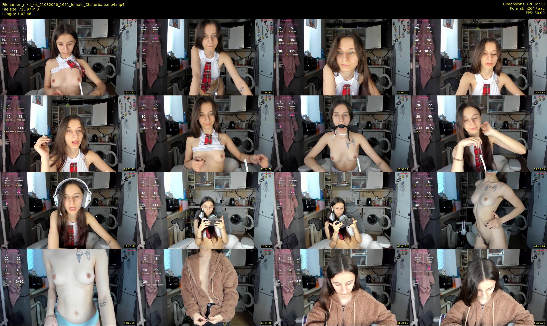 _nika_kik — 63 minute Chaturbate female cam show recording, 720p, Mar 21, 2026