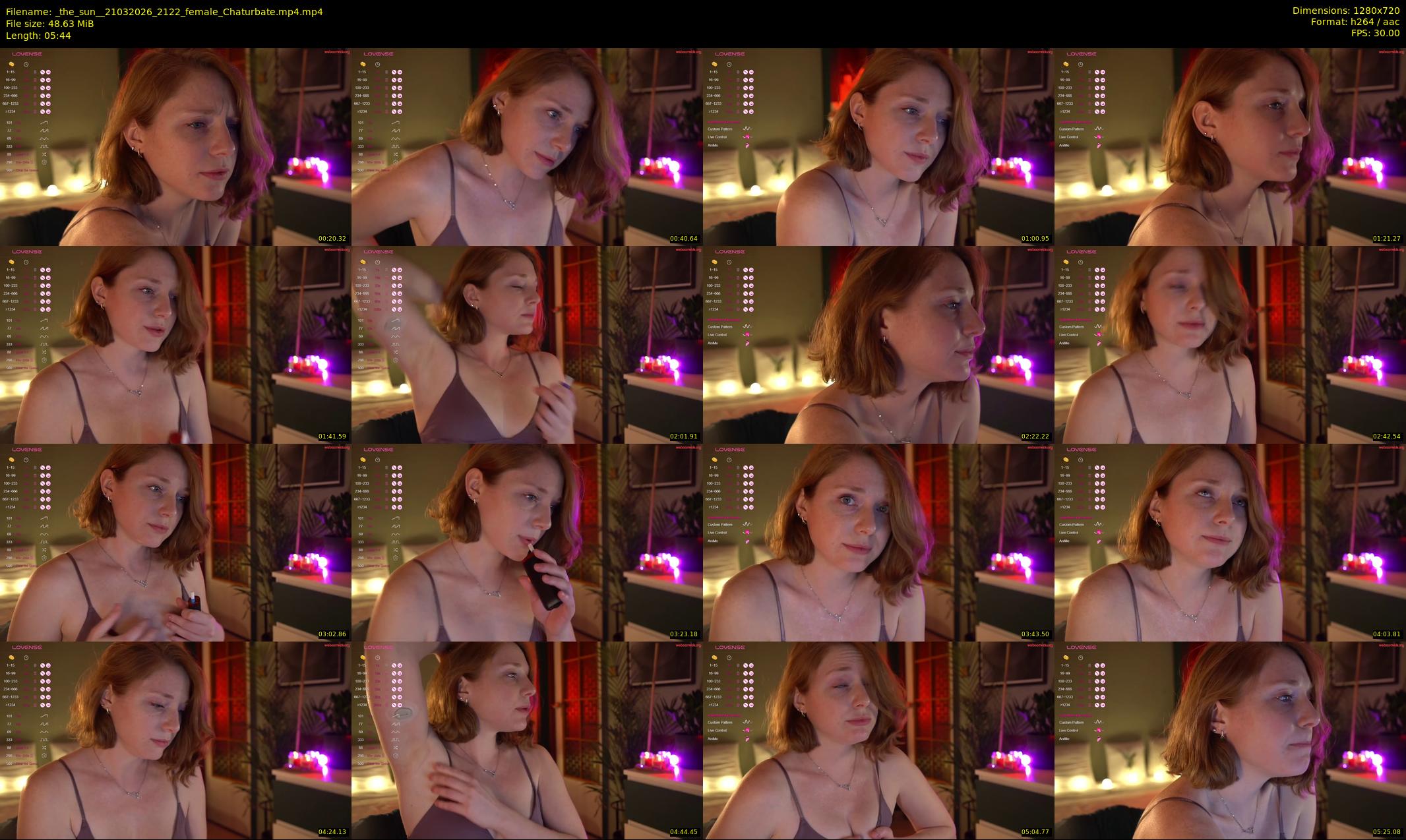 _the_sun_ — 6 minute Chaturbate female cam show recording, 720p, Mar 21, 2026