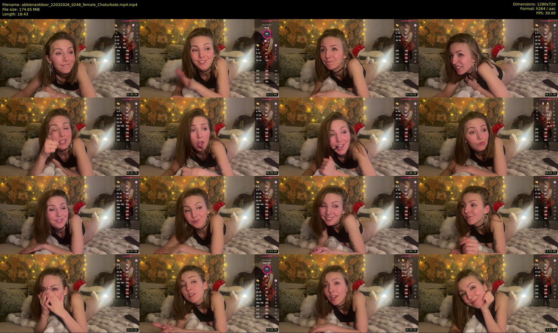 abbienextdoor — 19 minute Chaturbate female cam show recording, 720p, Mar 22, 2026
