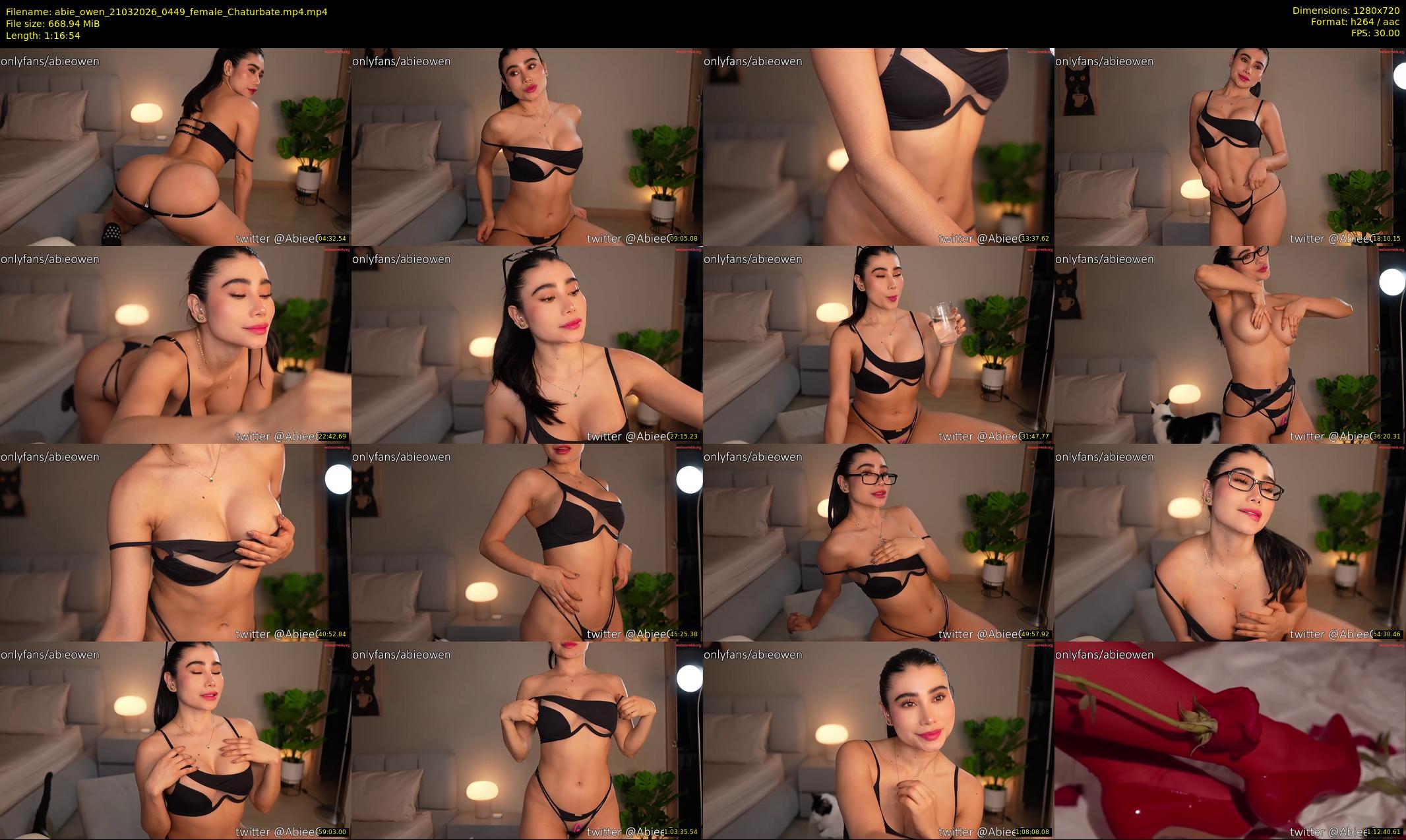 abie_owen — 77 minute Chaturbate female cam show recording, 720p, Mar 21, 2026
