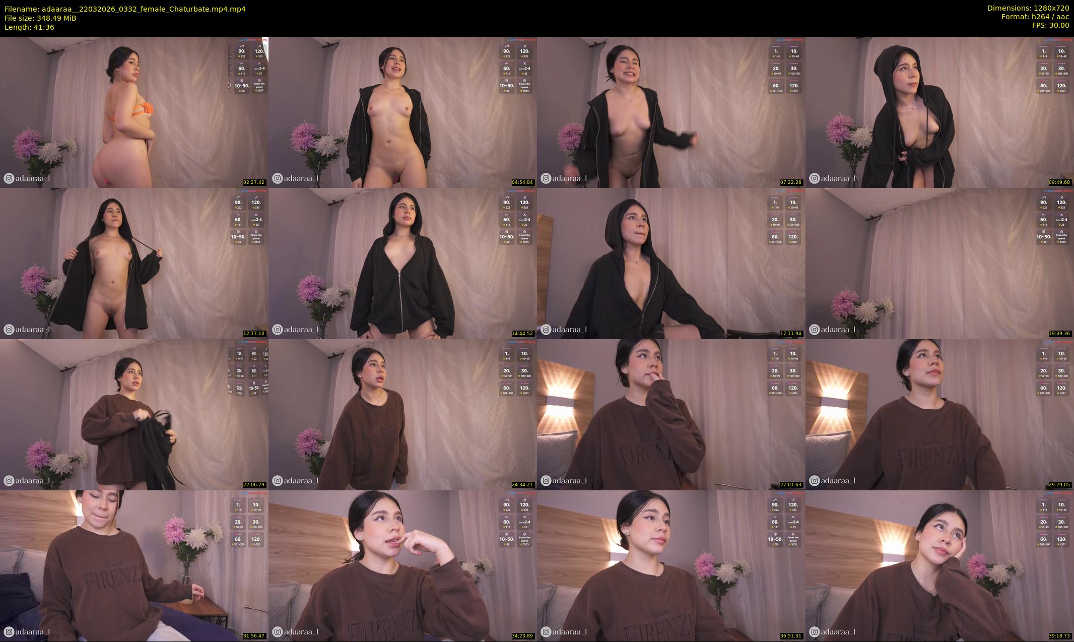 adaaraa_ — 42 minute Chaturbate female cam show recording, 720p, Mar 22, 2026