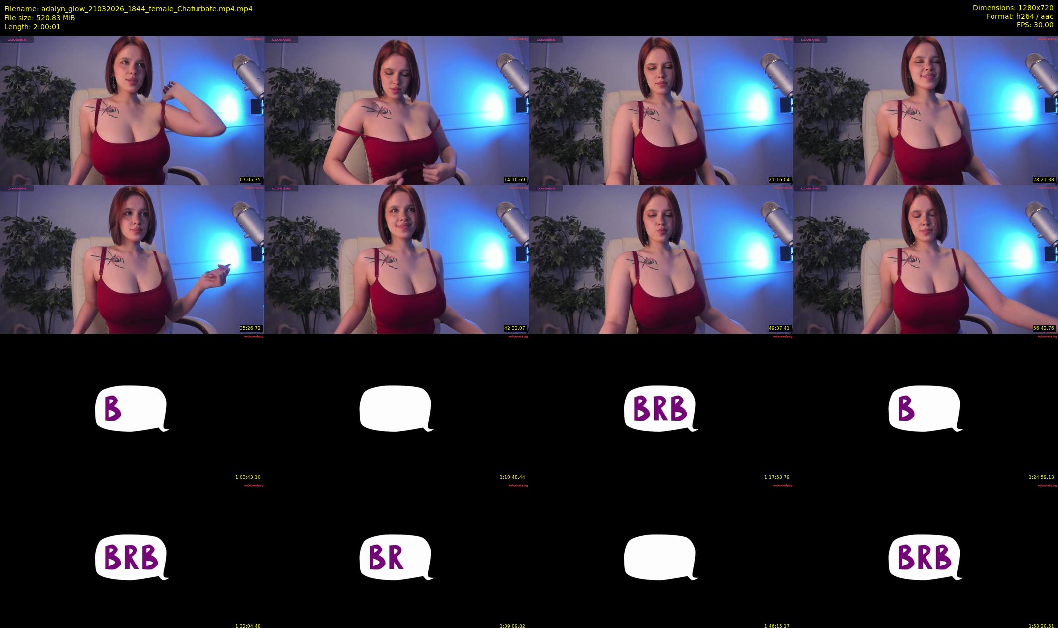 adalyn_glow — 121 minute Chaturbate female cam show recording, 720p, Mar 21, 2026