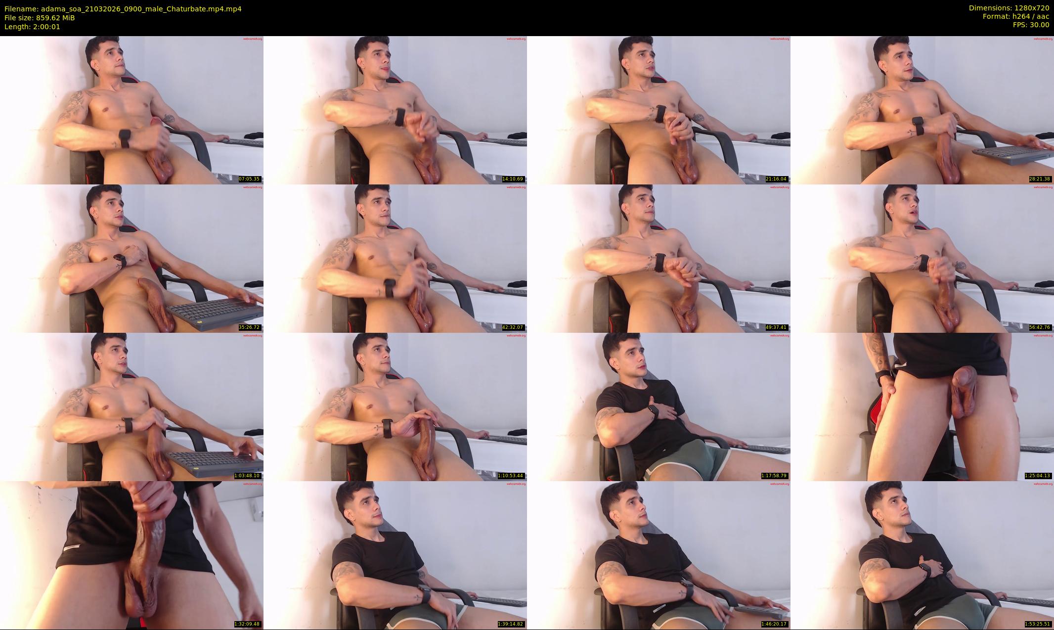 adama_soa — 121 minute Chaturbate male cam show recording, 720p, Mar 21, 2026