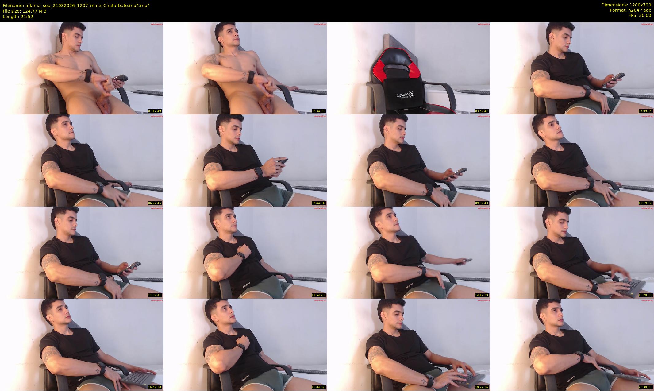 adama_soa — 22 minute Chaturbate male cam show recording, 720p, Mar 21, 2026