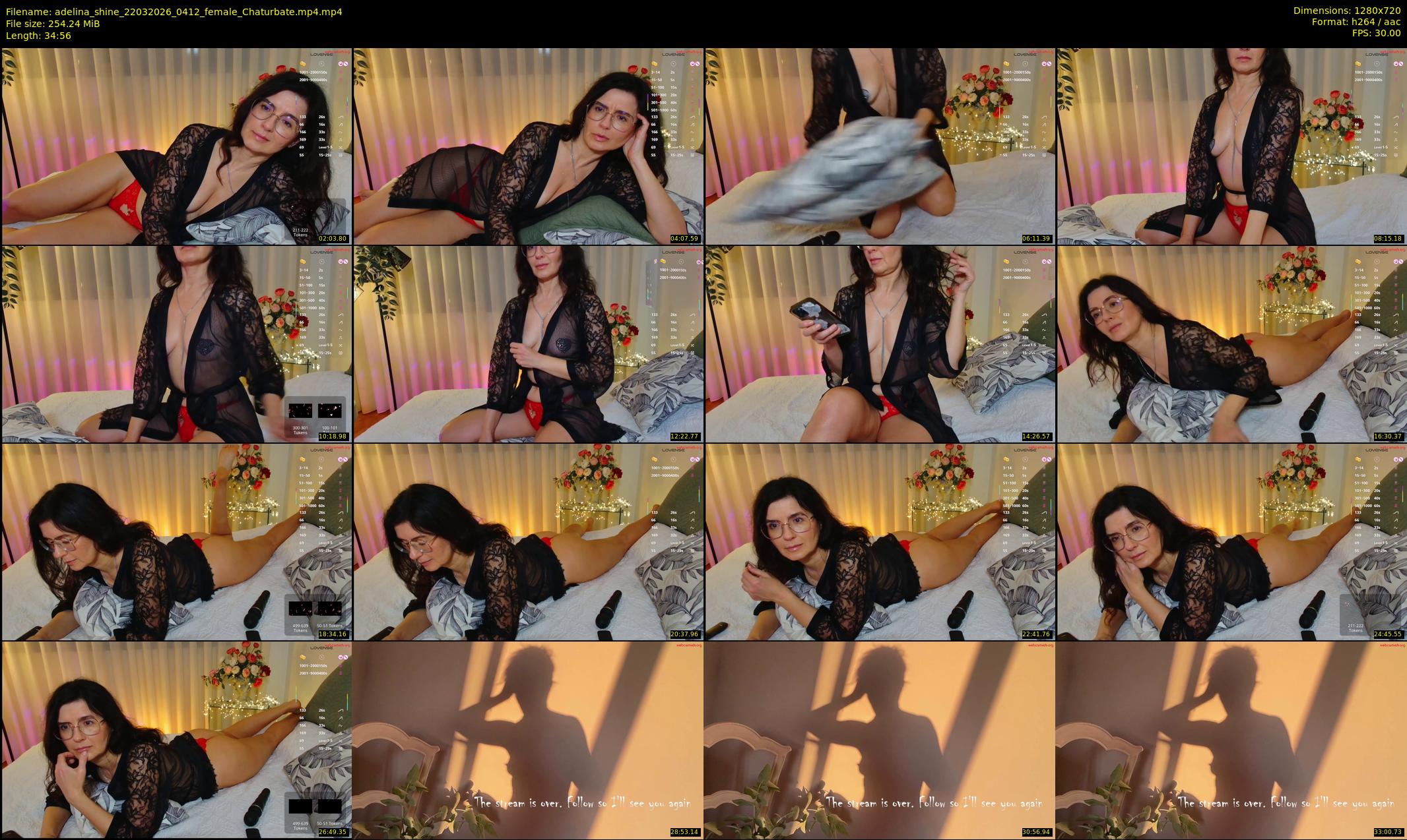 adelina_shine — 35 minute Chaturbate female cam show recording, 720p, Mar 22, 2026