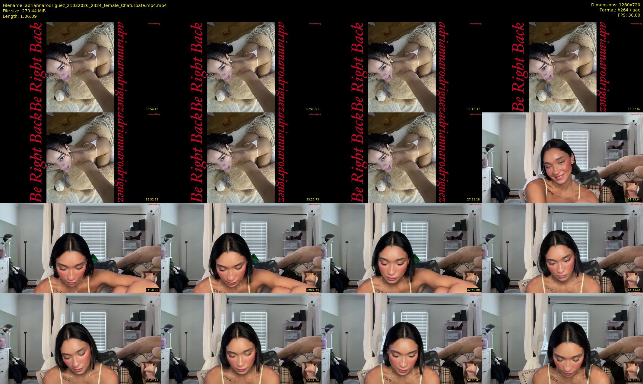 adriannarodriguez — 67 minute Chaturbate female cam show recording, 720p, Mar 21, 2026