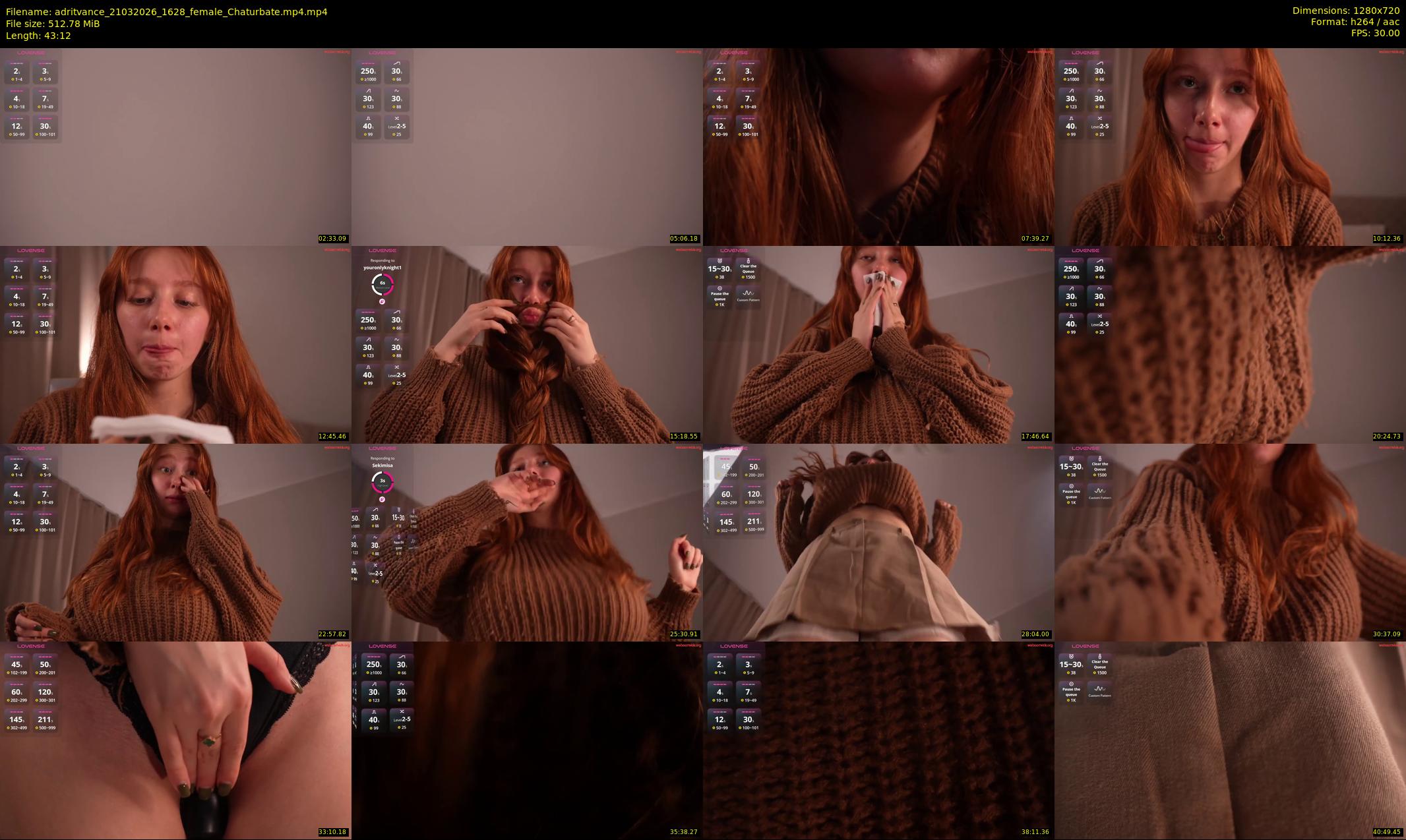 adritvance — 44 minute Chaturbate female cam show recording, 720p, Mar 21, 2026