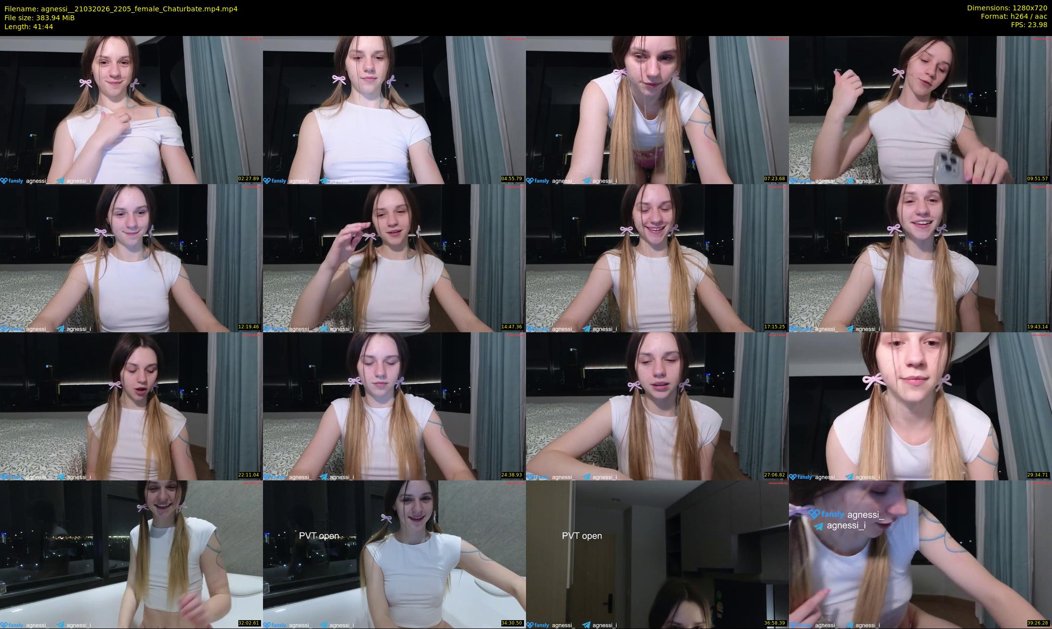 agnessi_ — 42 minute Chaturbate female cam show recording, 720p, Mar 21, 2026