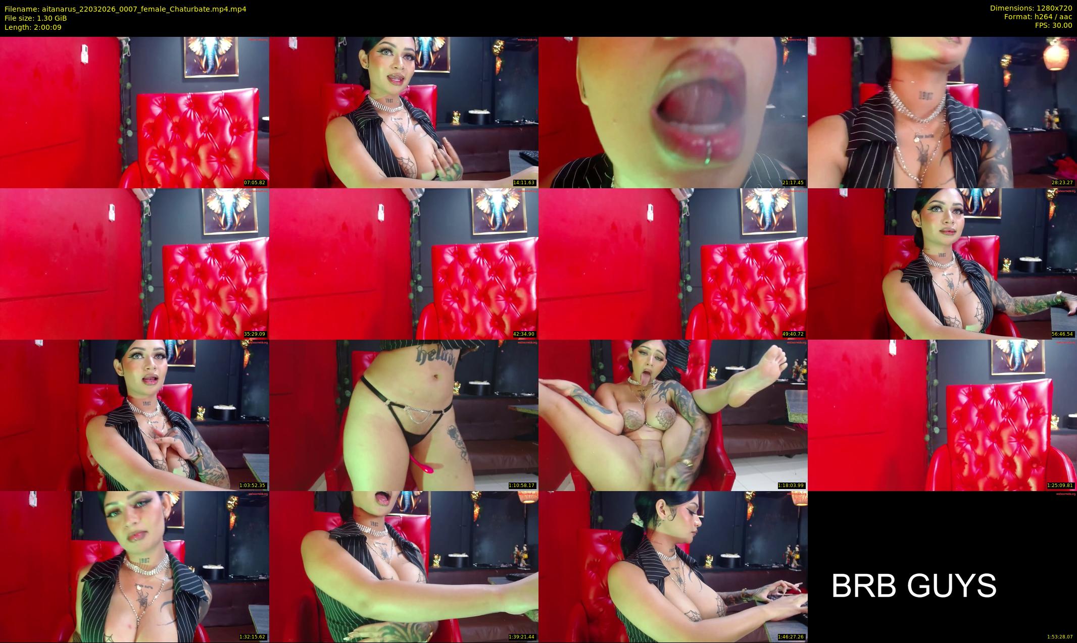aitanarus — 121 minute Chaturbate female cam show recording, 720p, Mar 22, 2026