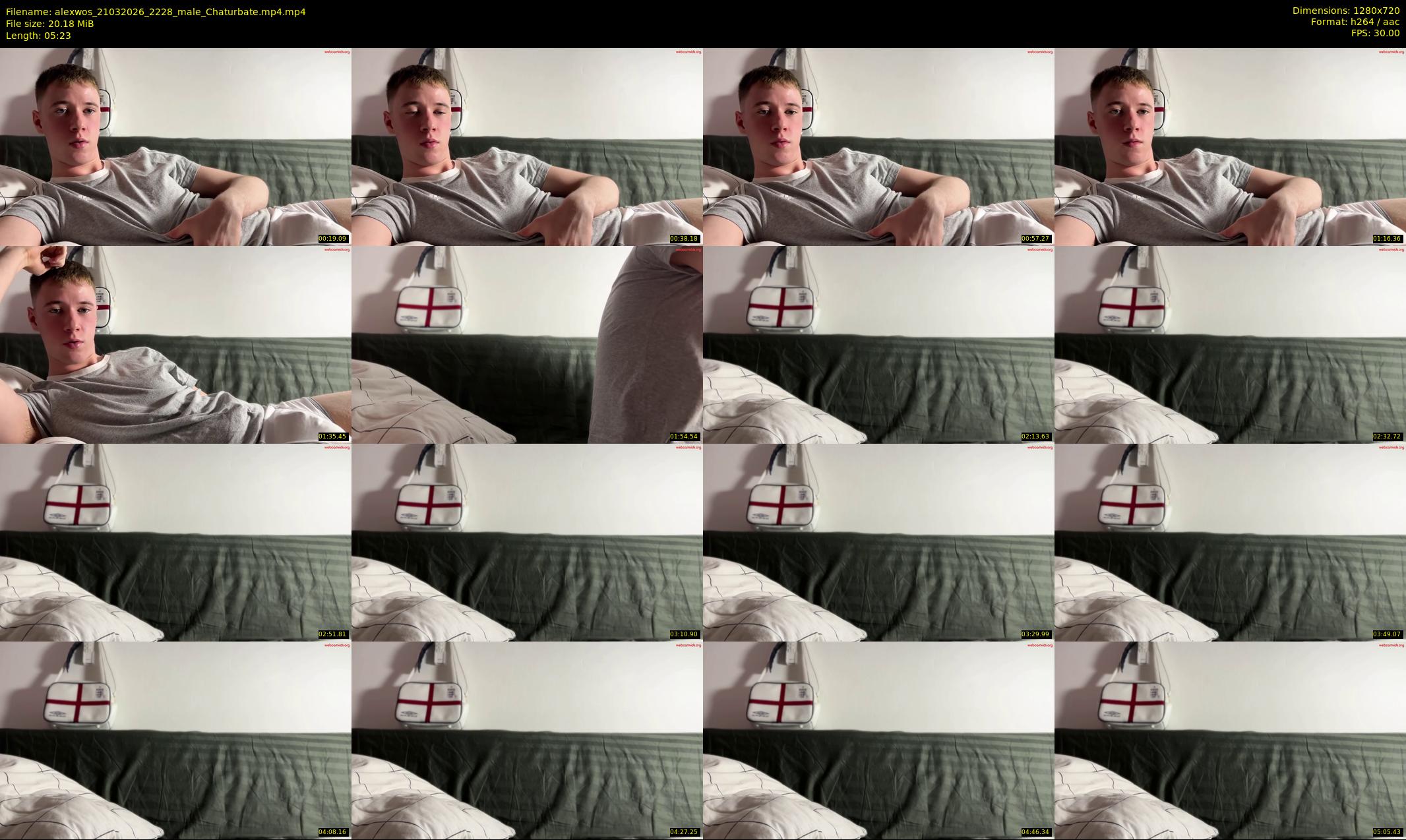 alexwos — 6 minute Chaturbate male cam show recording, 720p, Mar 21, 2026