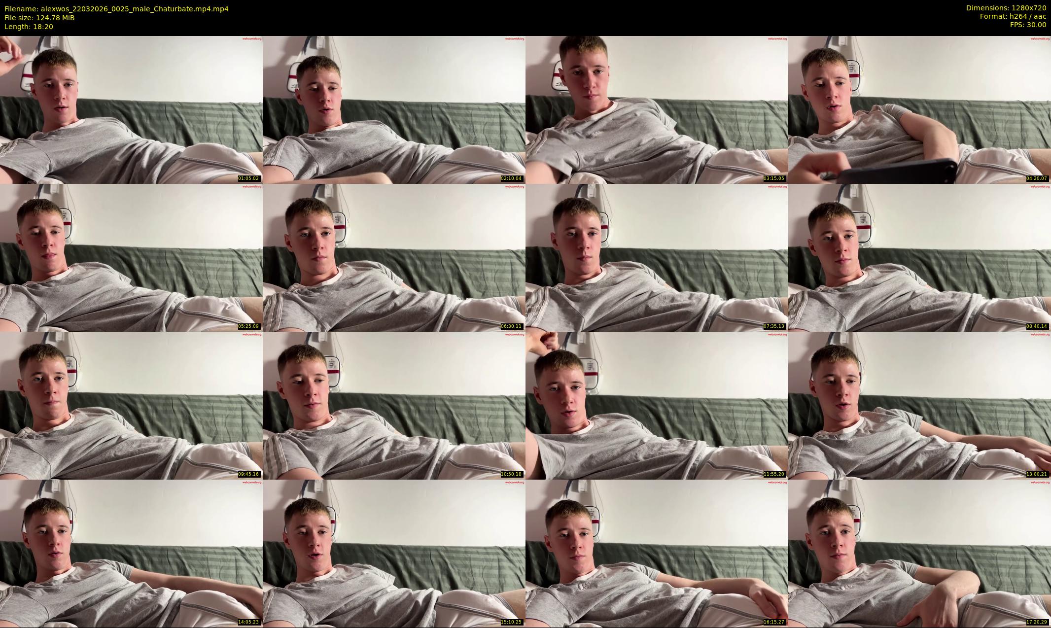 alexwos — 19 minute Chaturbate male cam show recording, 720p, Mar 22, 2026