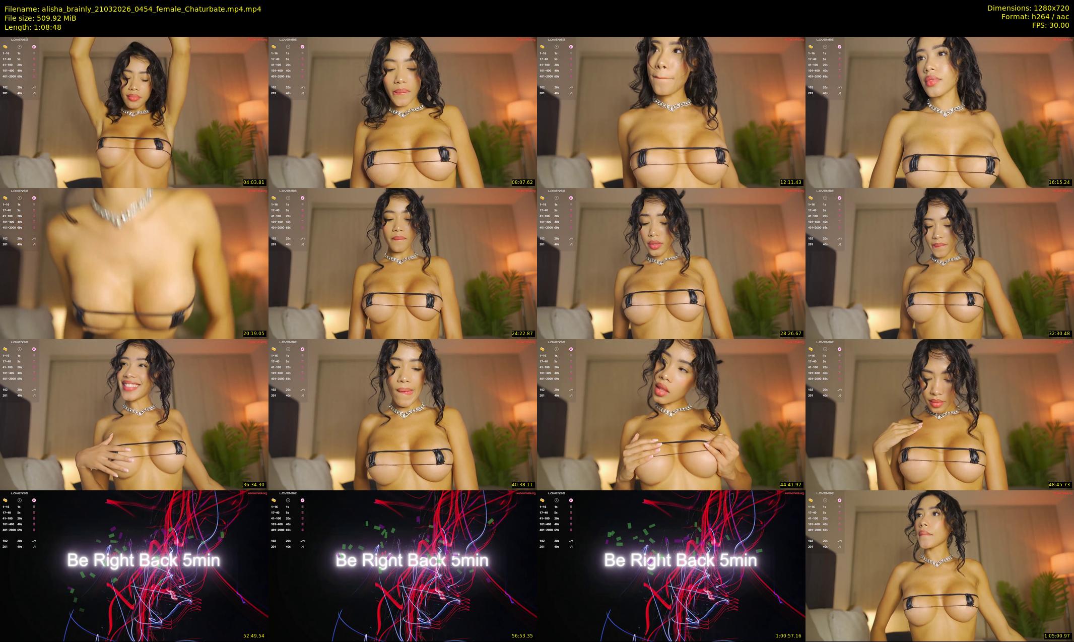 alisha_brainly — 69 minute Chaturbate female cam show recording, 720p, Mar 21, 2026