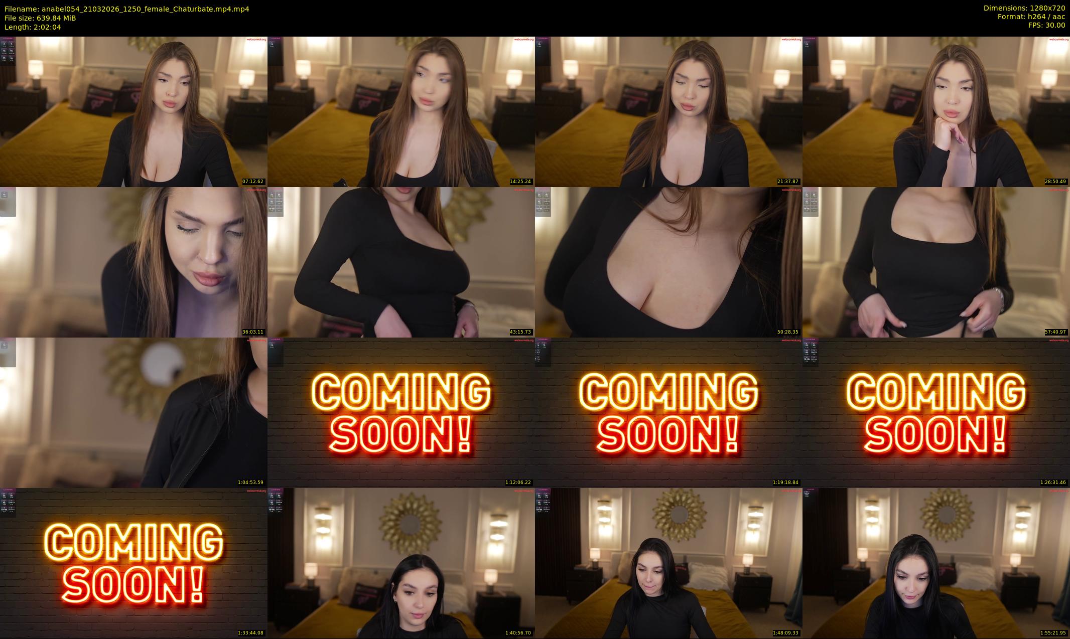 anabel054 — 123 minute Chaturbate female cam show recording, 720p, Mar 21, 2026