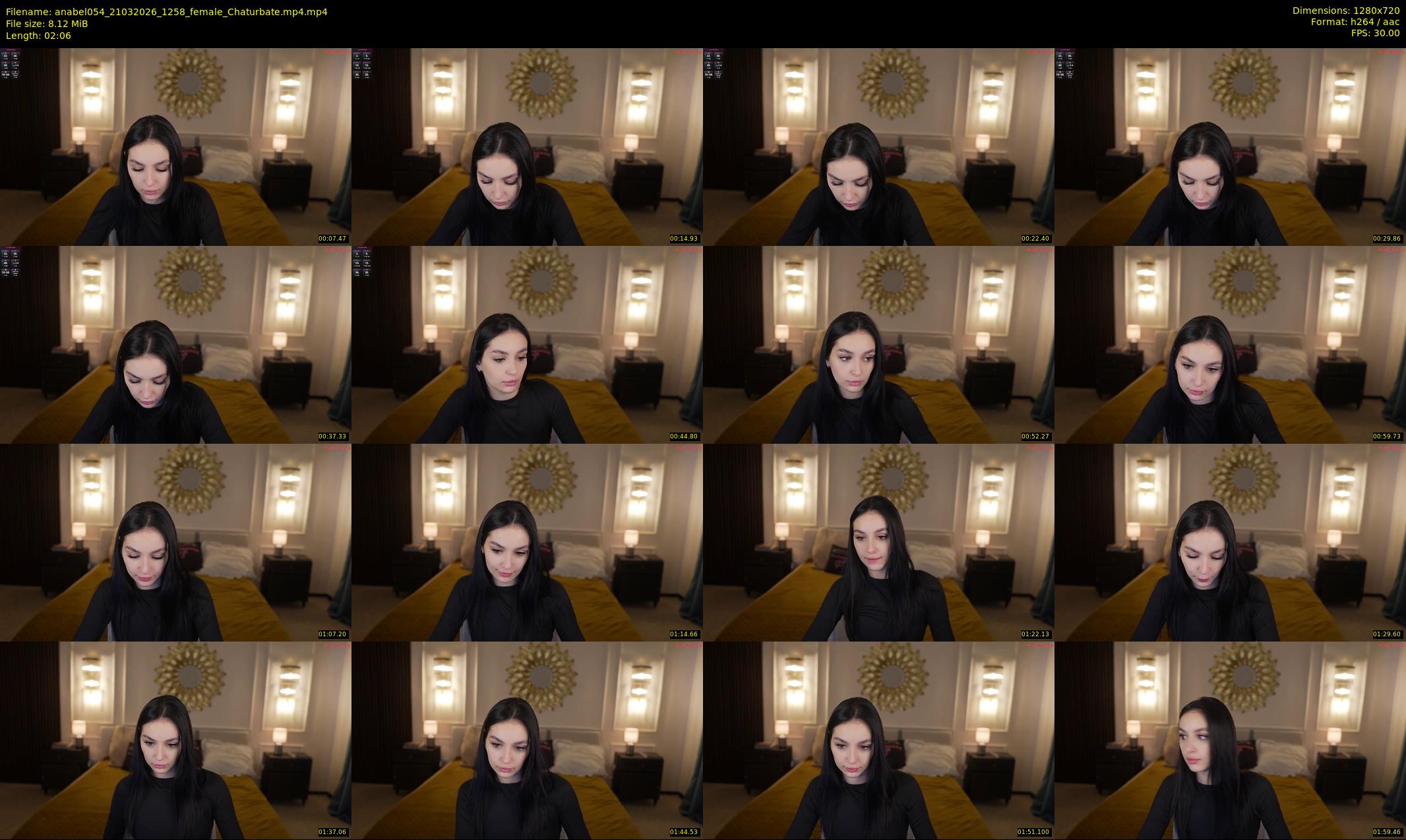 anabel054 — 3 minute Chaturbate female cam show recording, 720p, Mar 21, 2026