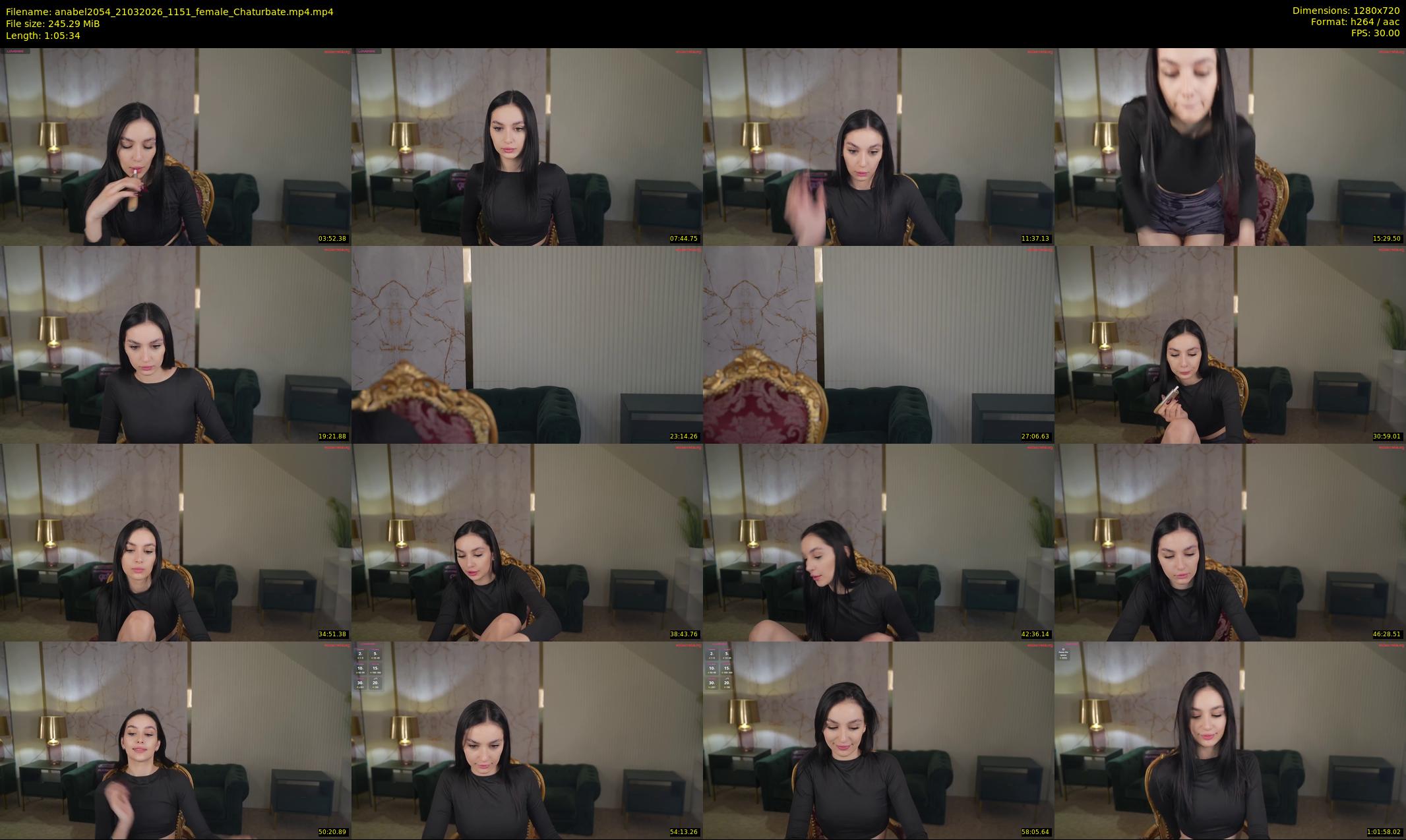 anabel2054 — 66 minute Chaturbate female cam show recording, 720p, Mar 21, 2026