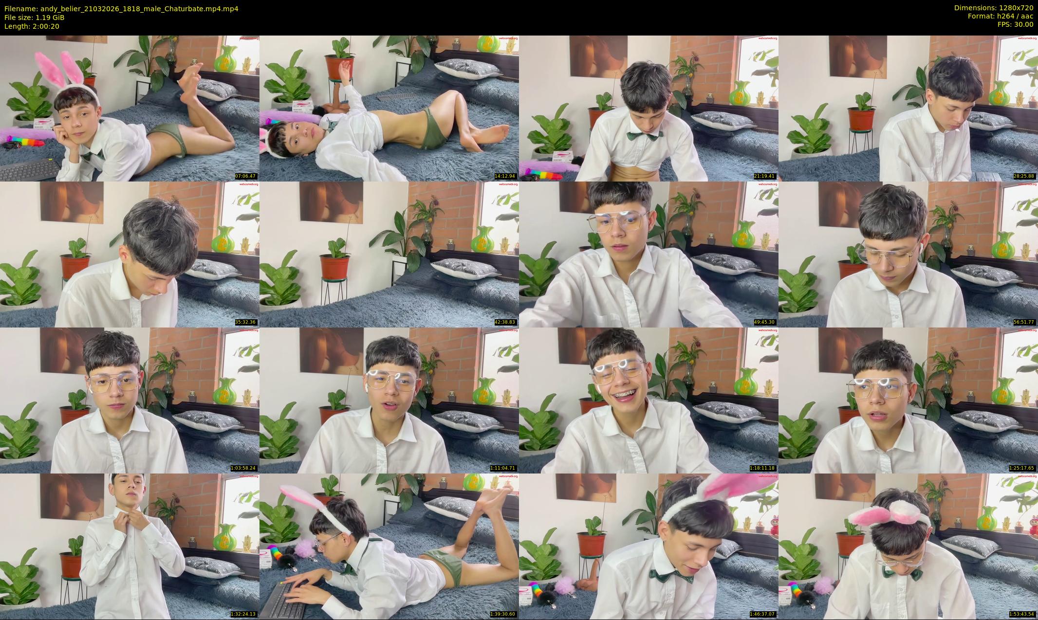 andy_belier — 121 minute Chaturbate male cam show recording, 720p, Mar 21, 2026