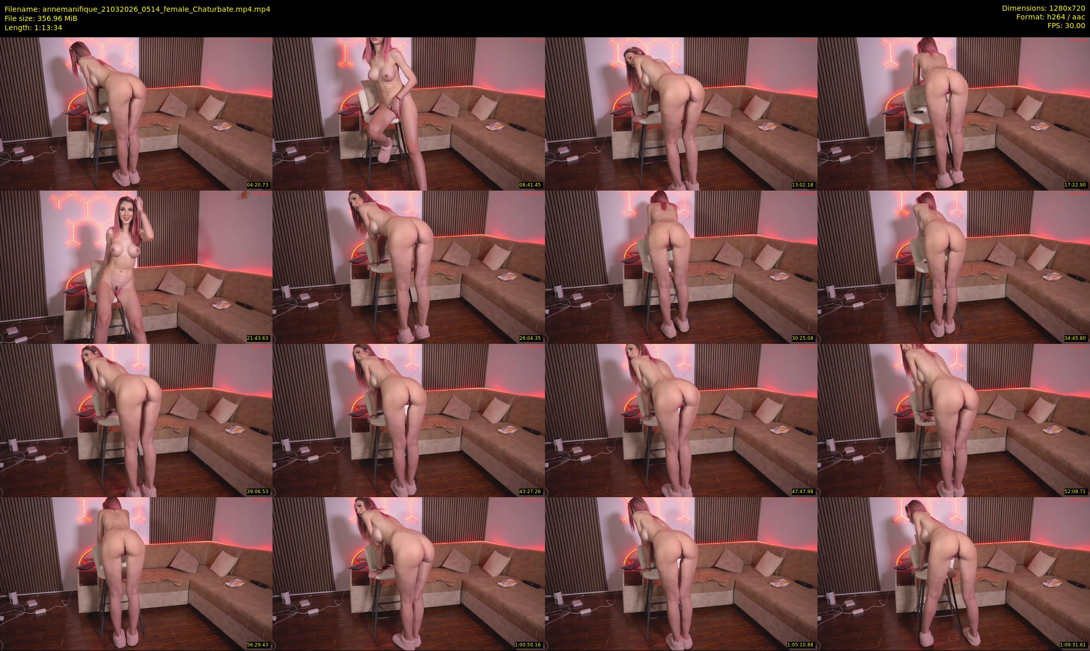 annemanifique — 74 minute Chaturbate female cam show recording, 720p, Mar 21, 2026