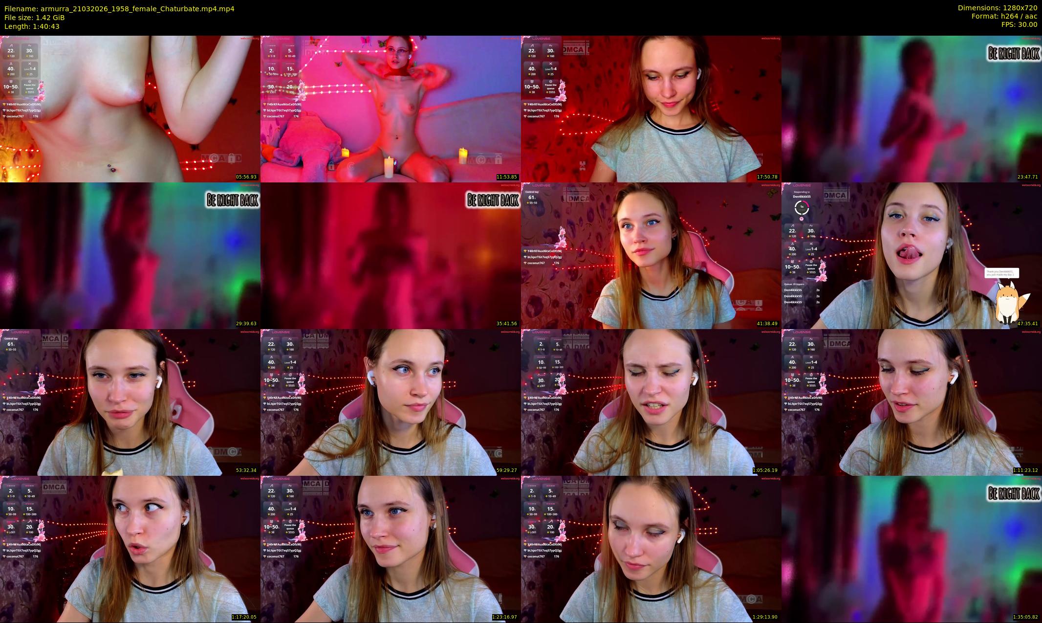 armurra — 101 minute Chaturbate female cam show recording, 720p, Mar 21, 2026