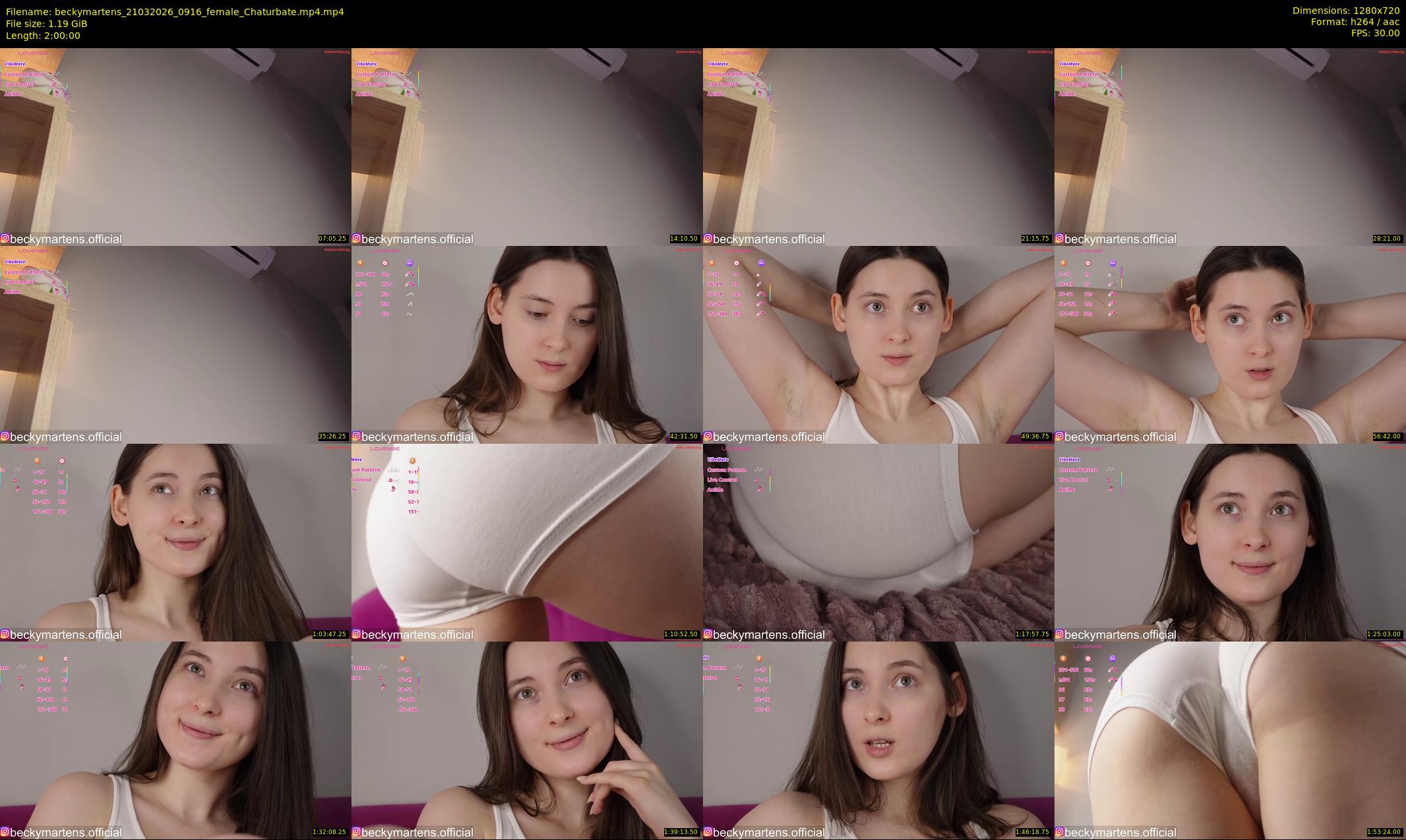 beckymartens — 120 minute Chaturbate female cam show recording, 720p, Mar 21, 2026