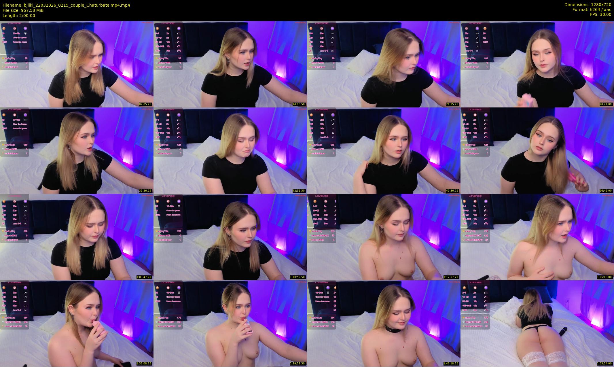 bjliki — 120 minute Chaturbate couple cam show recording, 720p, Mar 22, 2026