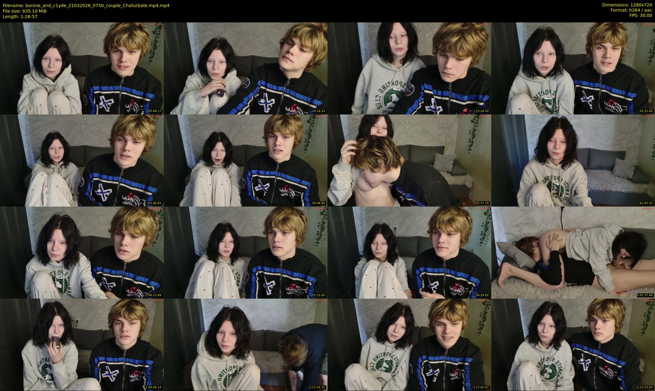 bonnie_and_c1yde — 87 minute Chaturbate couple cam show recording, 720p, Mar 21, 2026